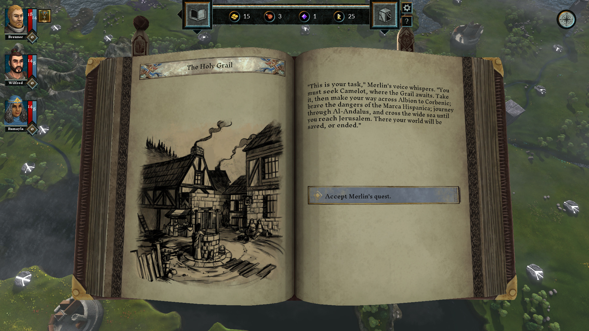 Скриншот: The Hand of Merlin