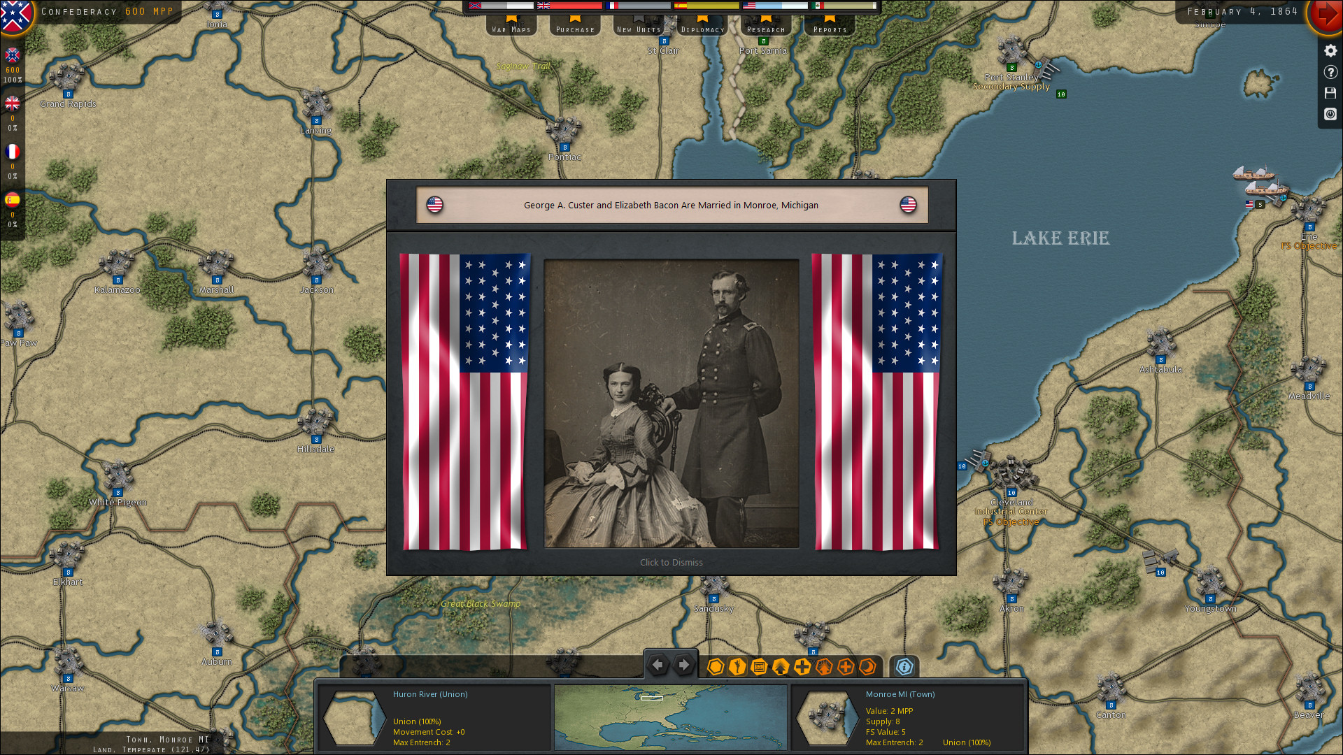 Скриншот: Strategic Command: American Civil War
