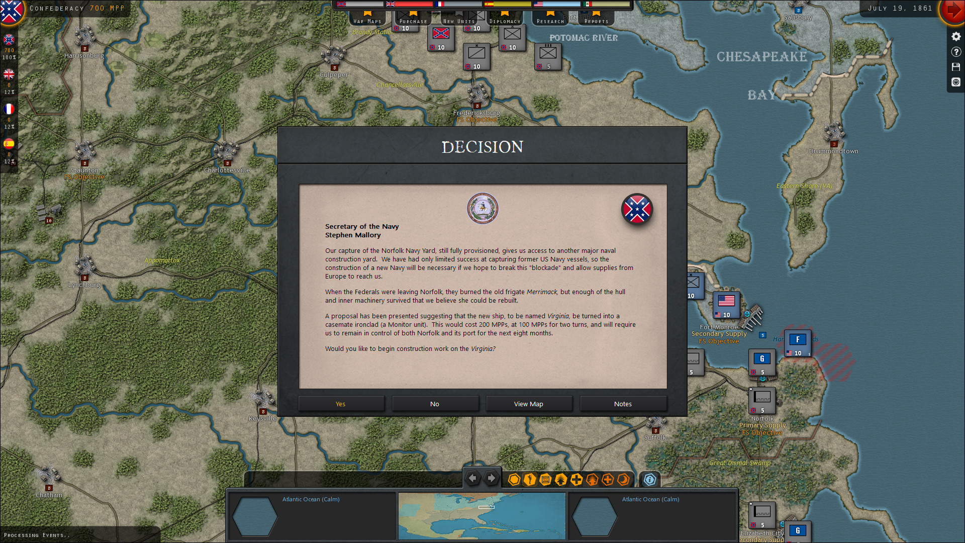 Скриншот: Strategic Command: American Civil War