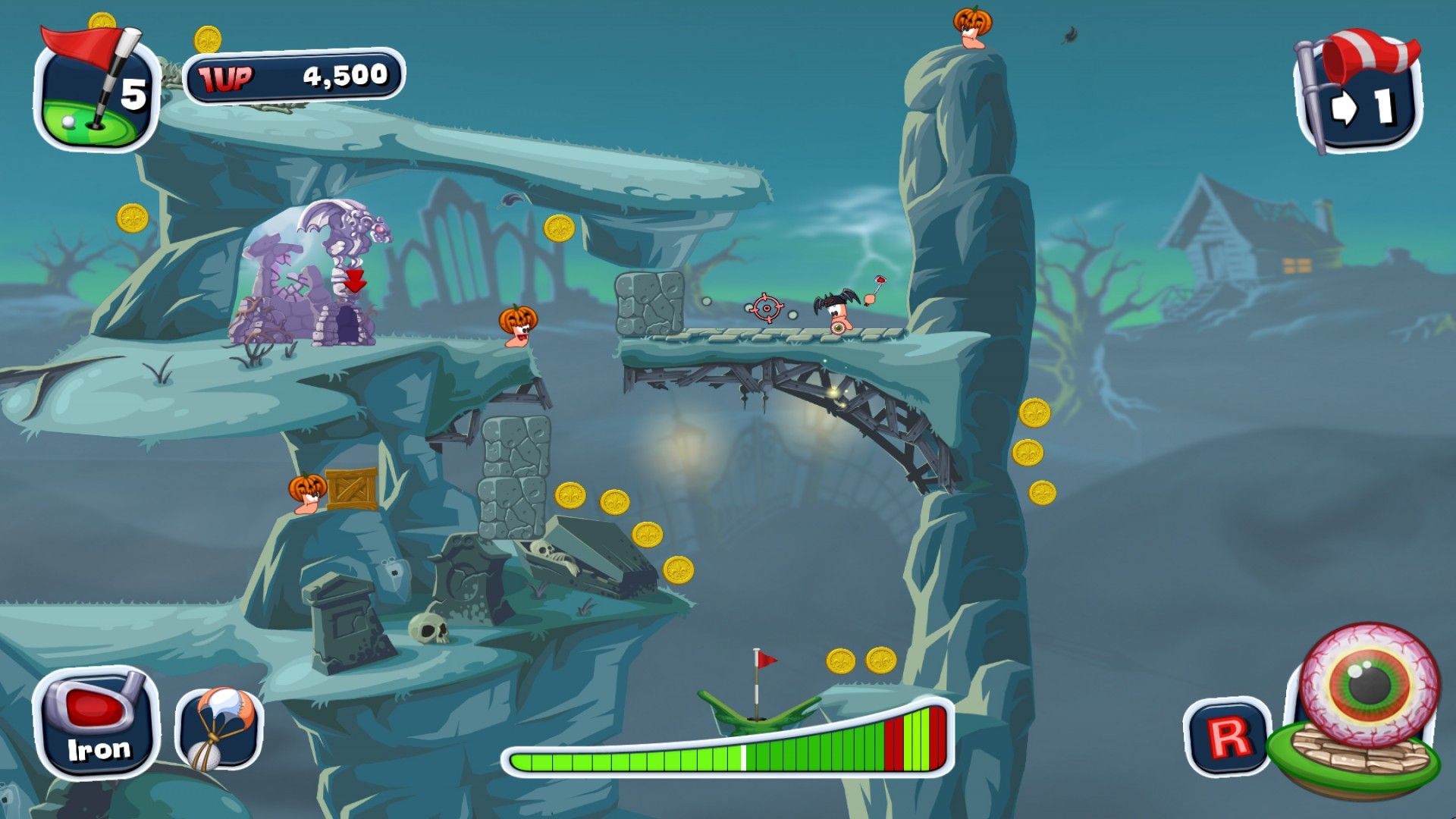 Скриншот 9: Worms Crazy Golf