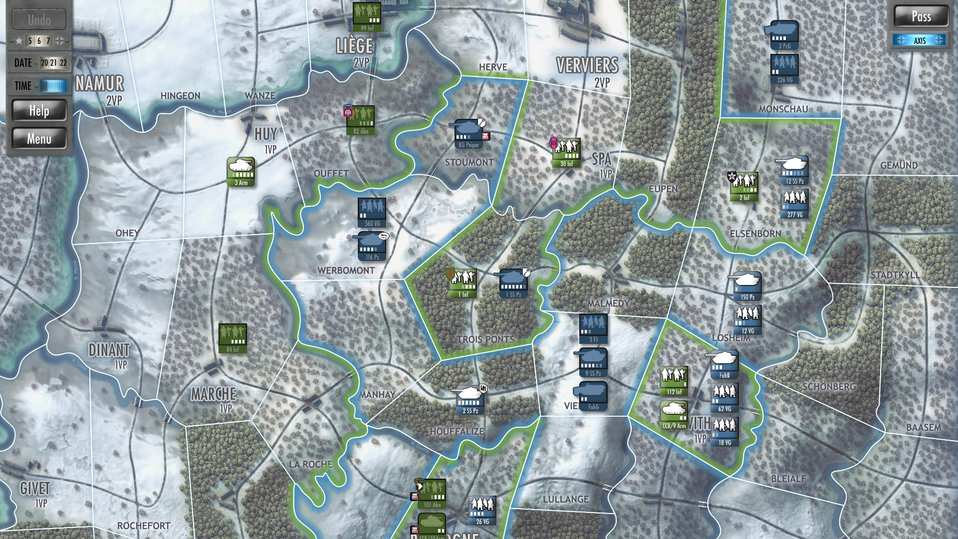 Скриншот: Battle of the Bulge