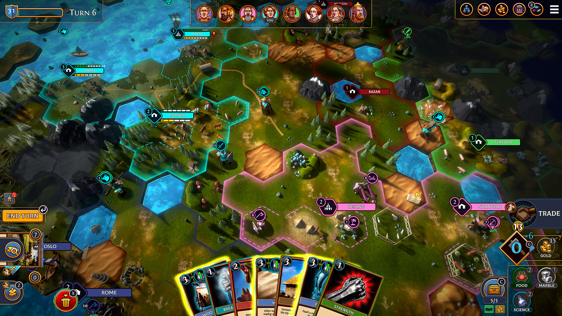 Скриншот 1: Hexarchy