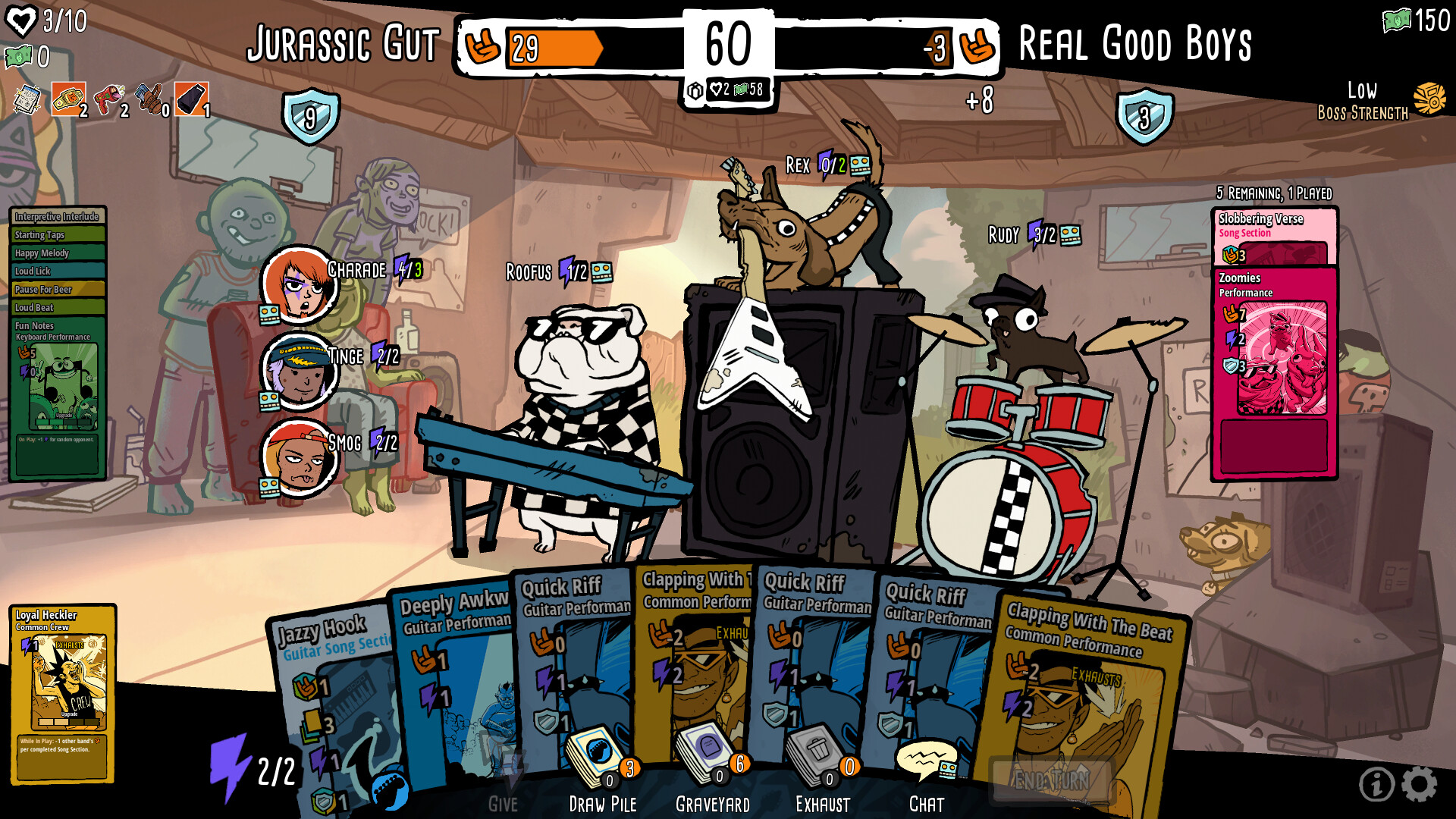 Скриншот 2: Battle Bands: Rock & Roll Deckbuilder