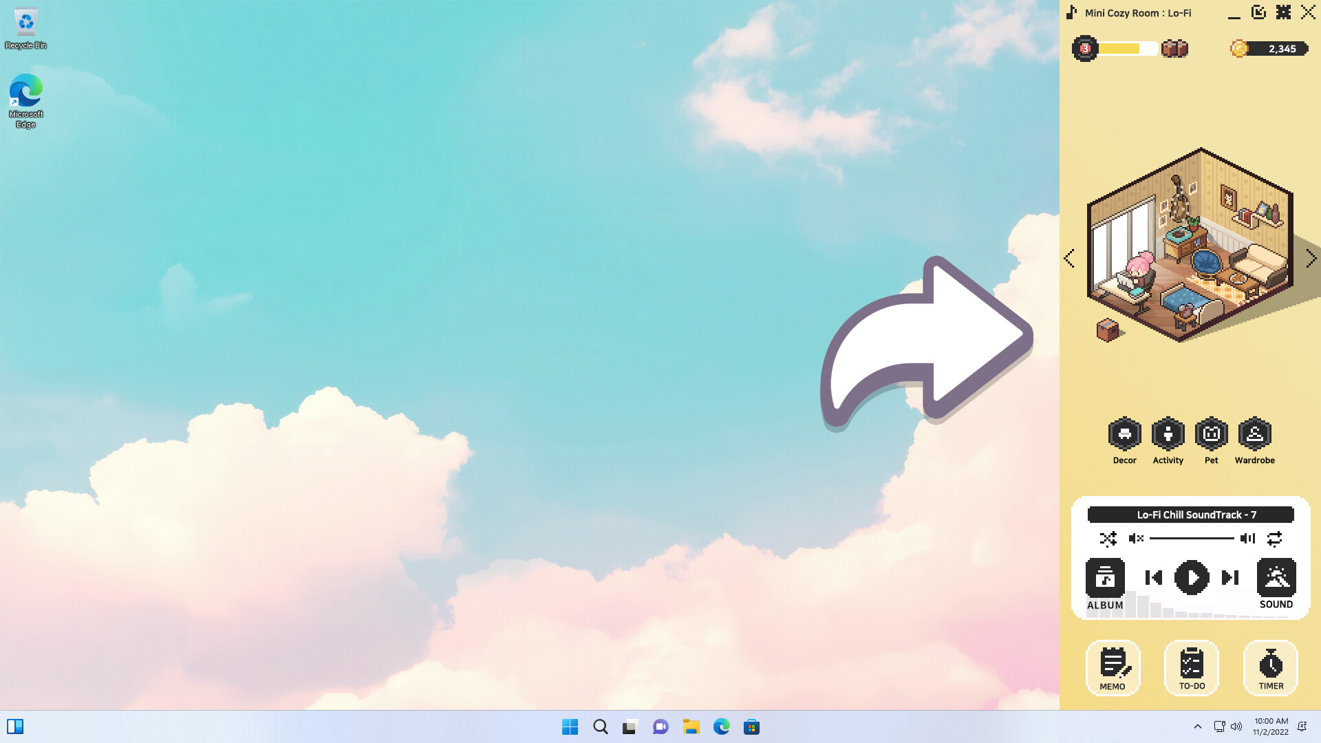 Скриншот: Mini Cozy Room: Lo-Fi