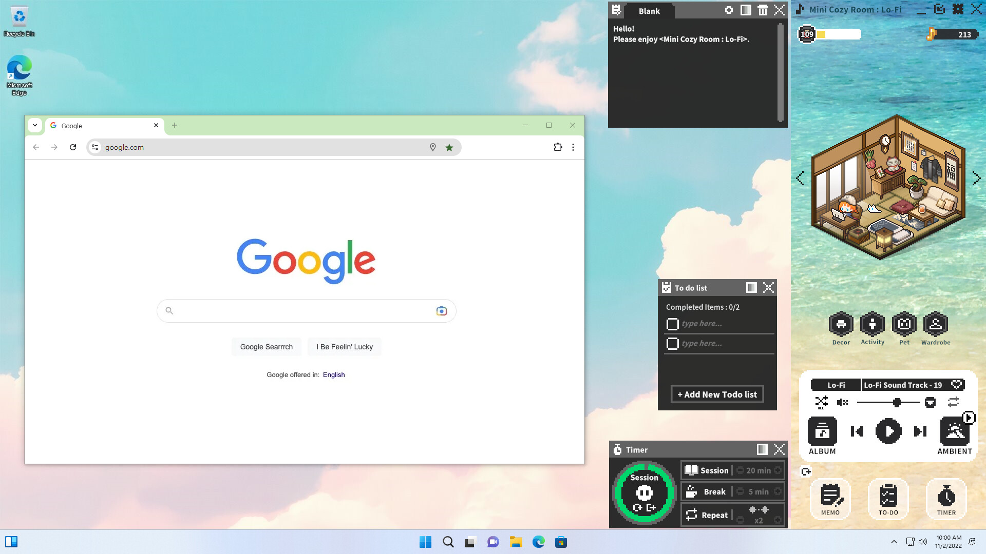 Скриншот 8: Mini Cozy Room: Lo-Fi
