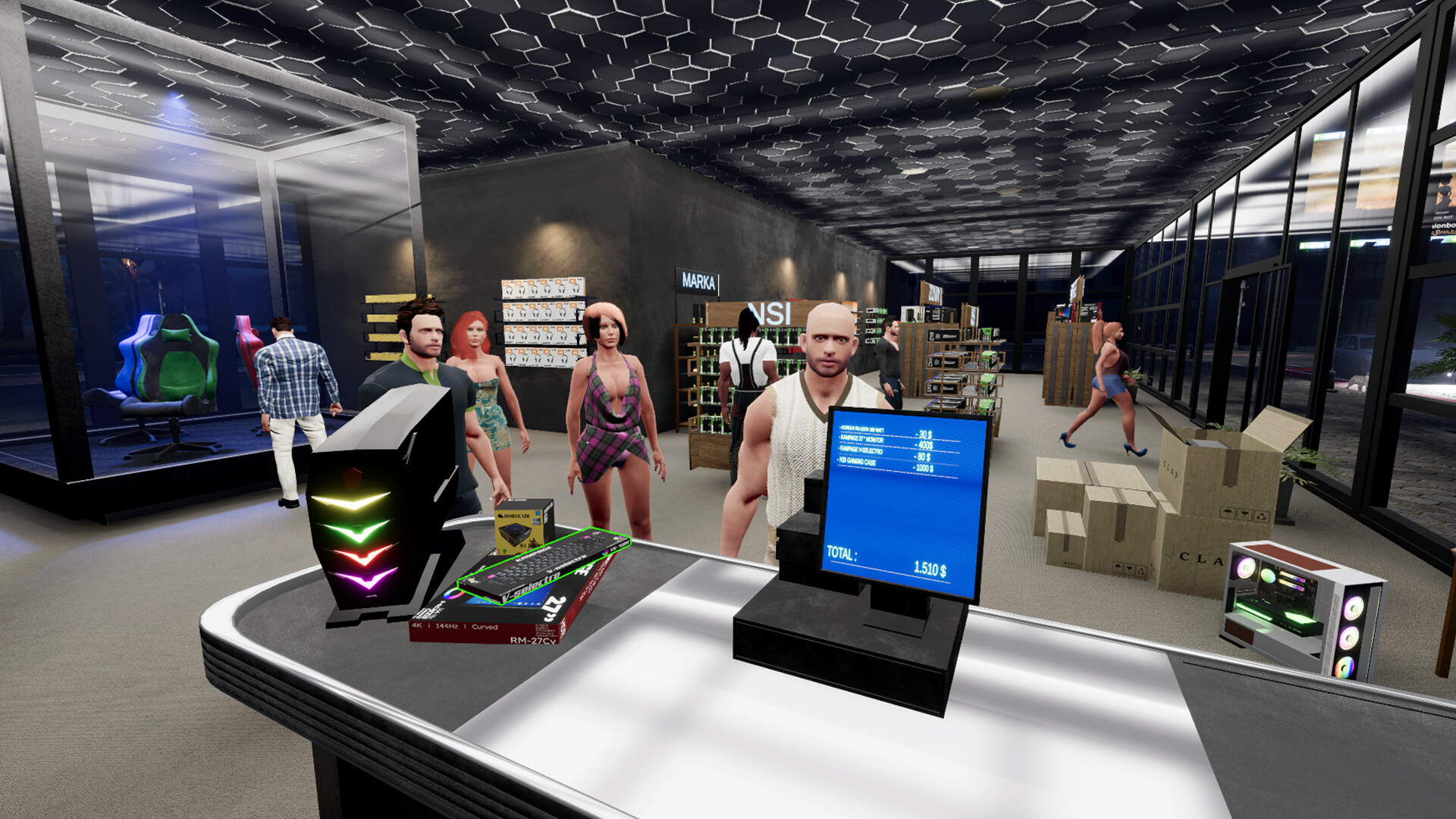 Скриншот: Tech Market Simulator