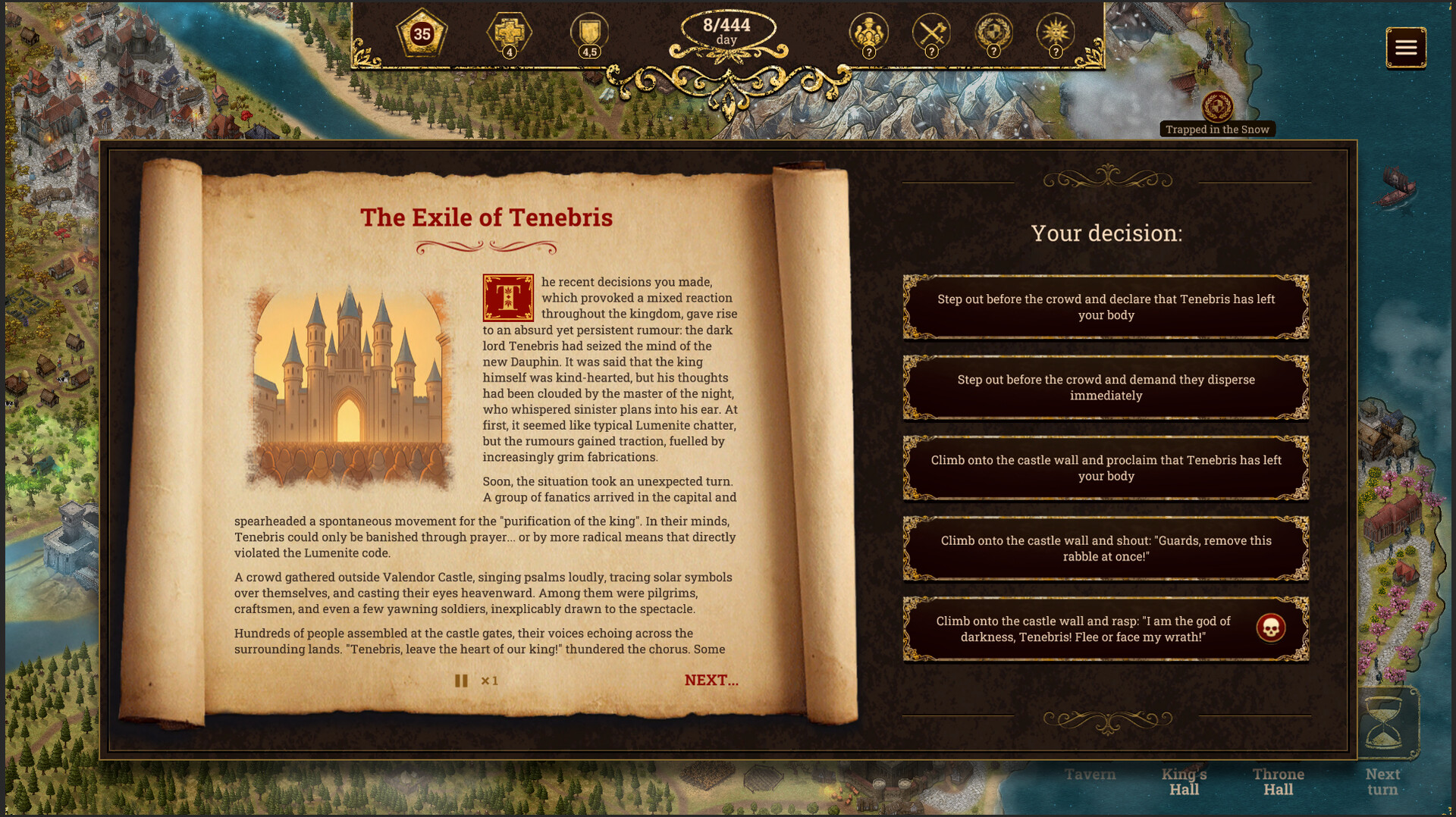 Скриншот: The Succession of Changing Kings