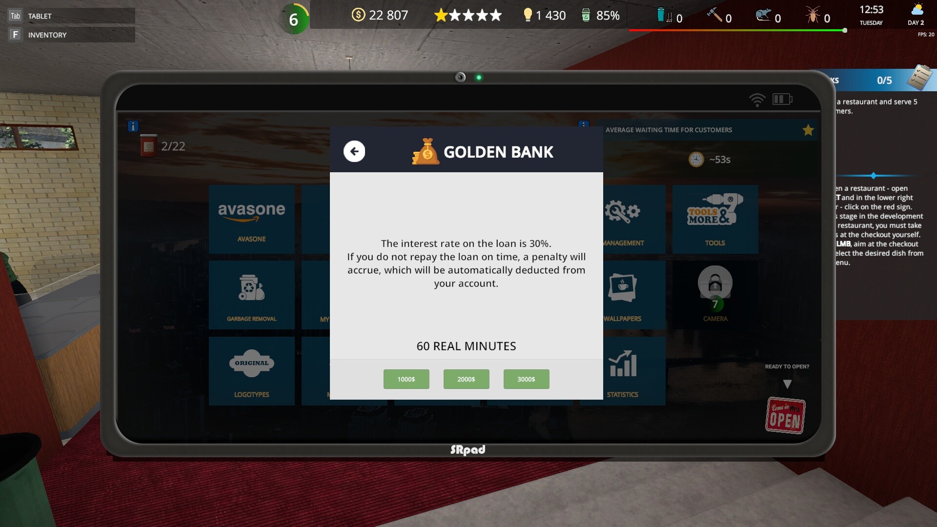 Скриншот 22: Cafe Owner Simulator