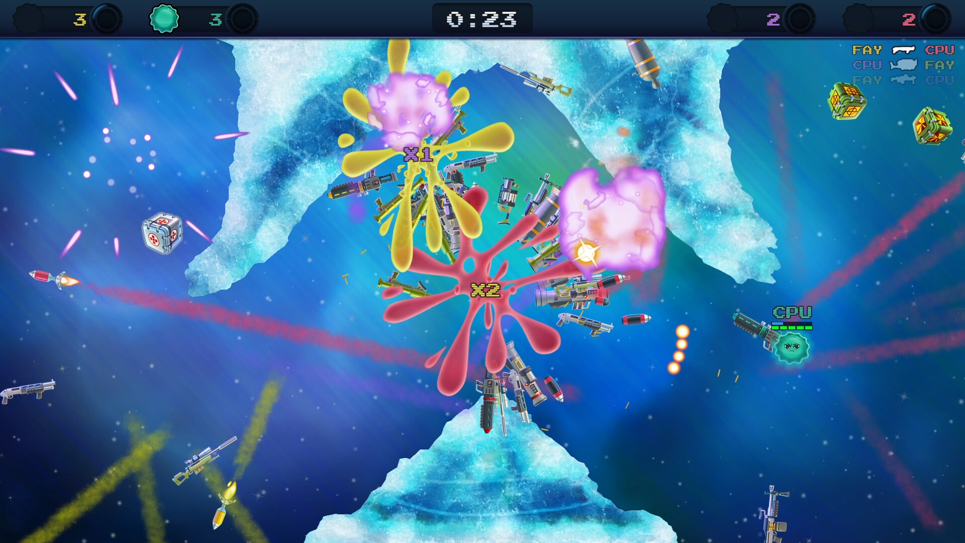 Скриншот: Armed and Gelatinous: Couch Edition