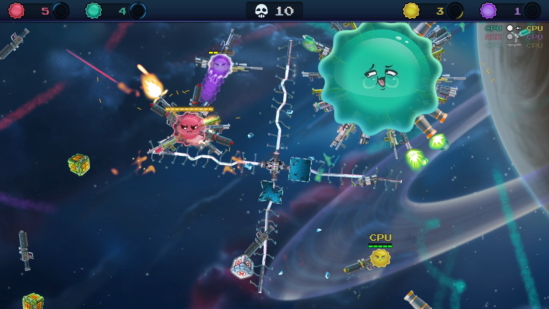 Скриншот: Armed and Gelatinous: Couch Edition