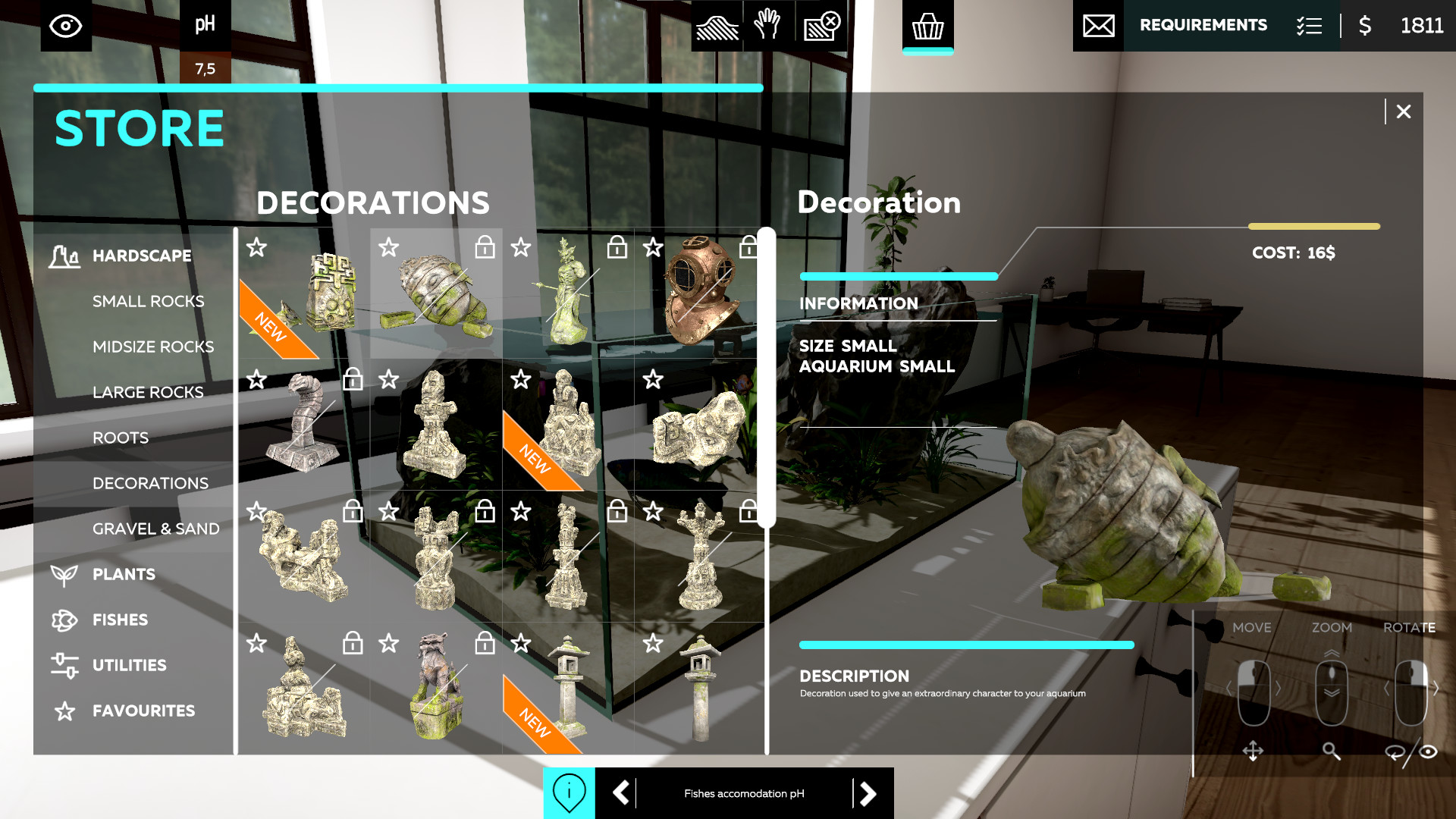 Скриншот: Aquarium Designer