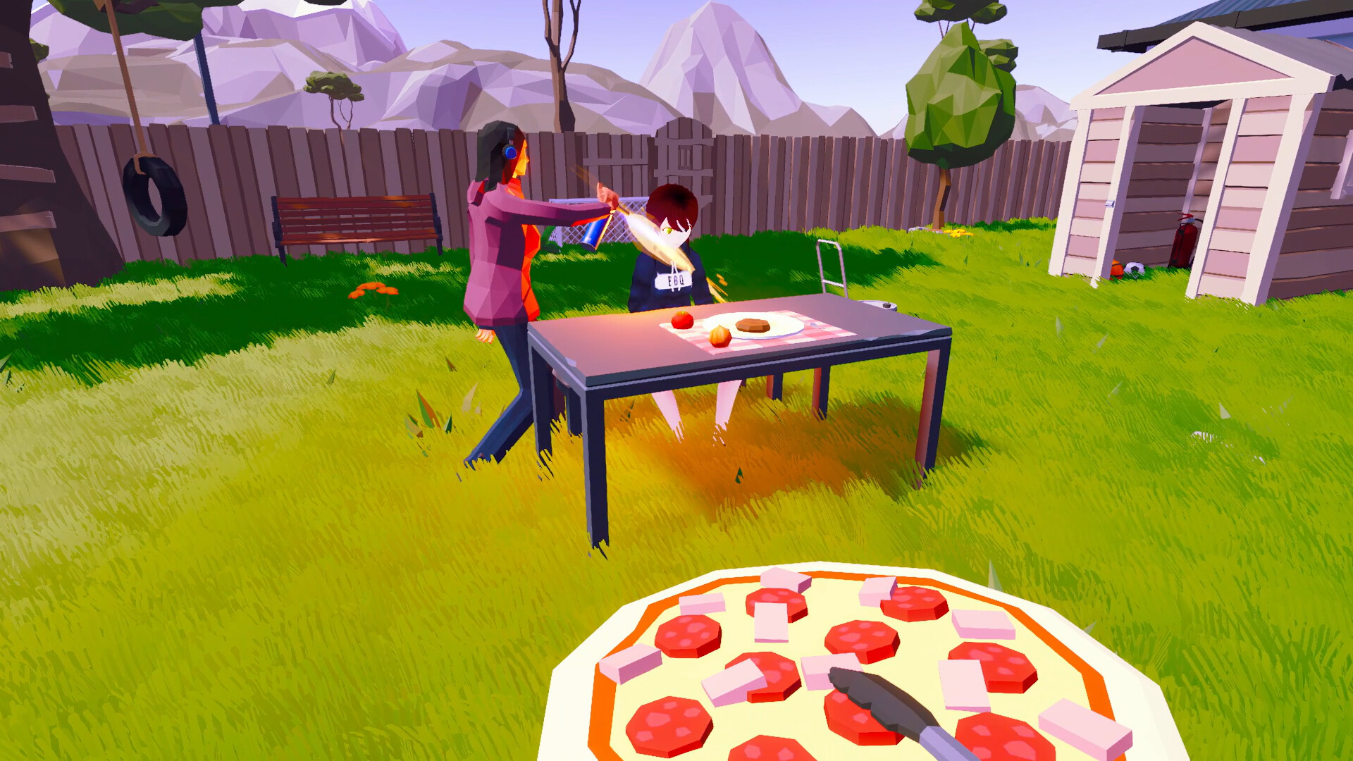 Скриншот: BBQ Simulator: The Squad