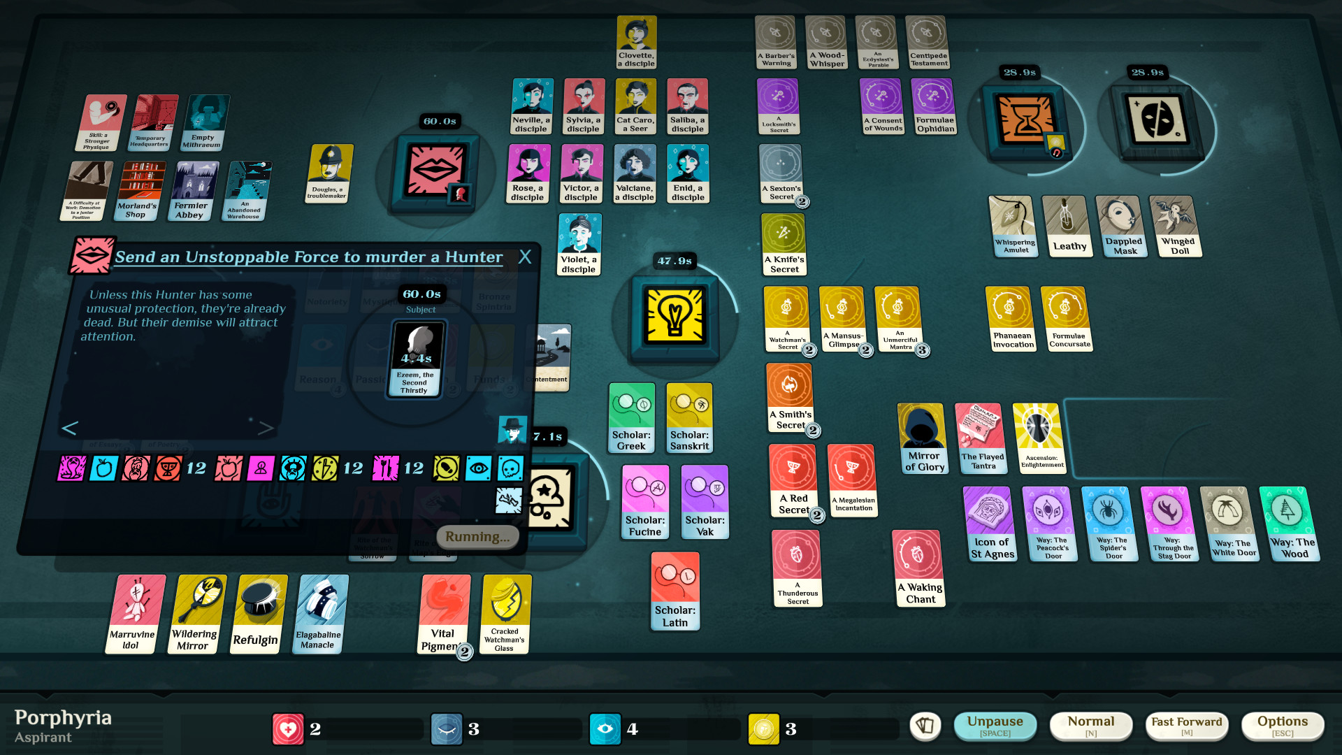 Скриншот: Cultist Simulator