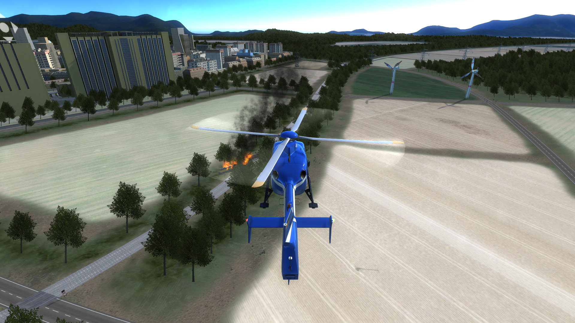 Скриншот: Police Helicopter Simulator
