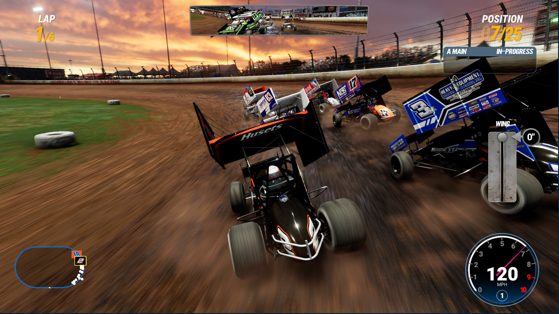 Скриншот: World of Outlaws: Dirt Racing 24 Gold Edition