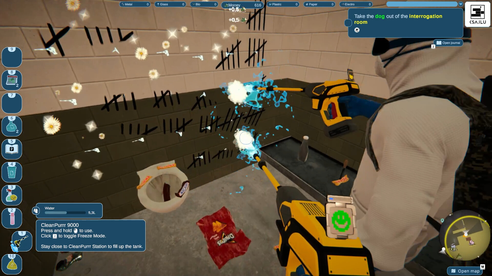 Скриншот: Purrrifiers: Cleaning Chaos – Cats & Goofylike Co-op