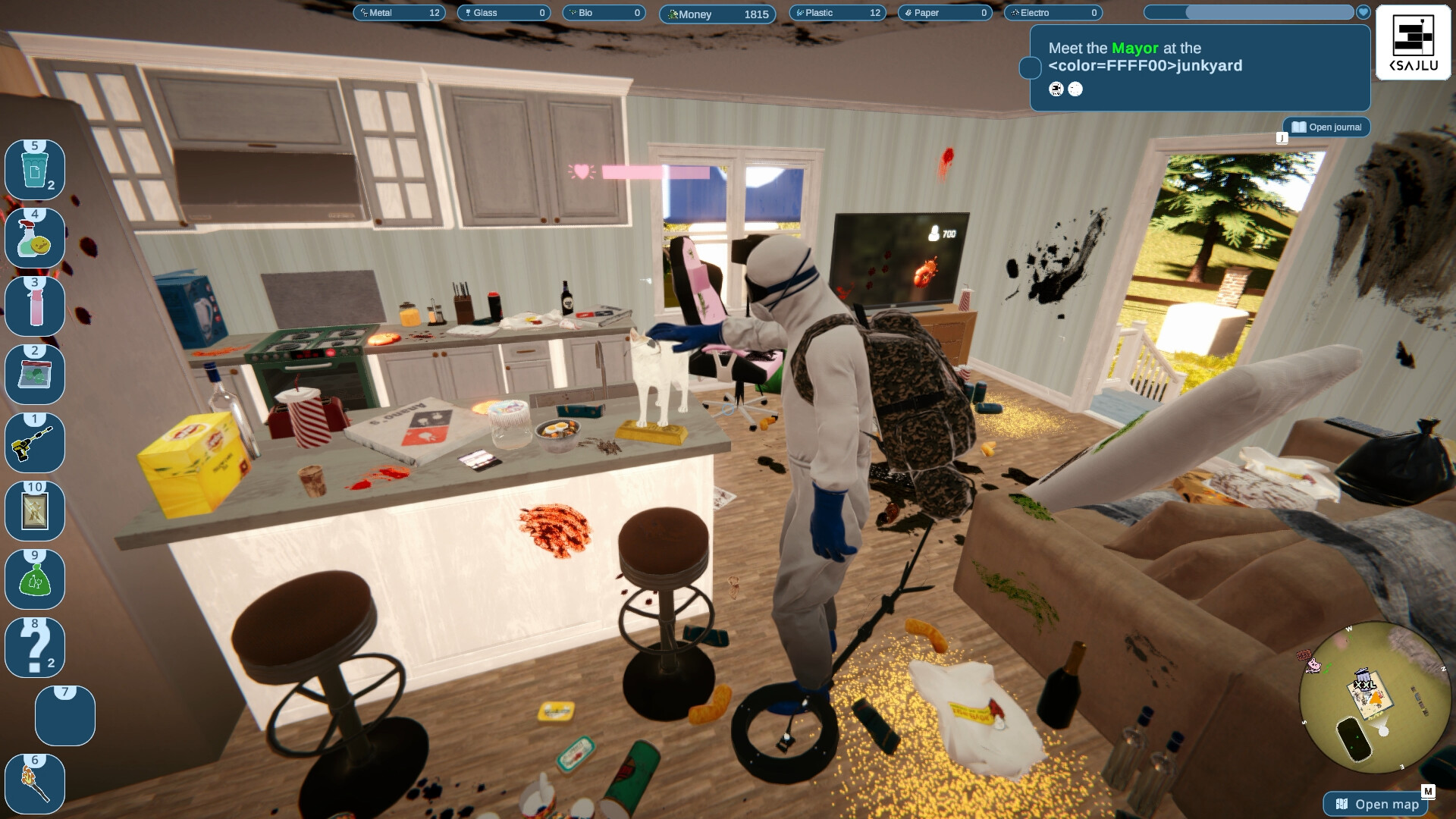 Скриншот: Purrrifiers: Cleaning Chaos – Cats & Goofylike Co-op