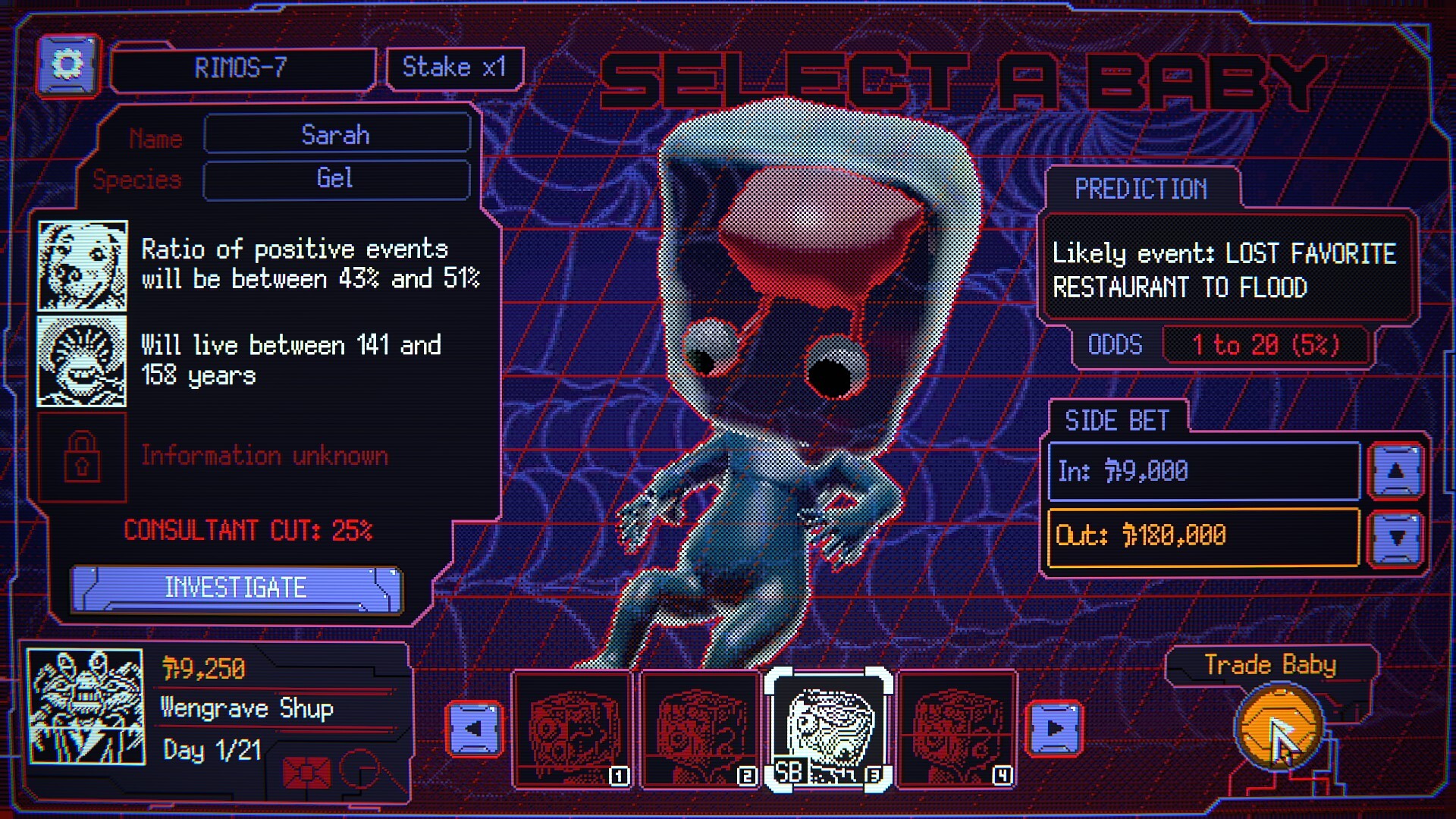 Скриншот: Space Warlord Baby Trading Simulator