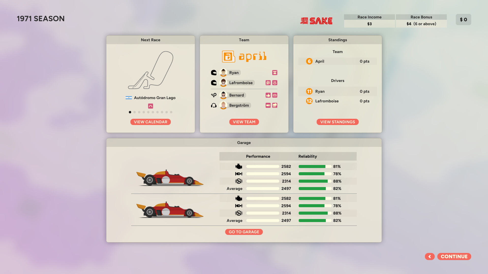 Скриншот: Golden Lap