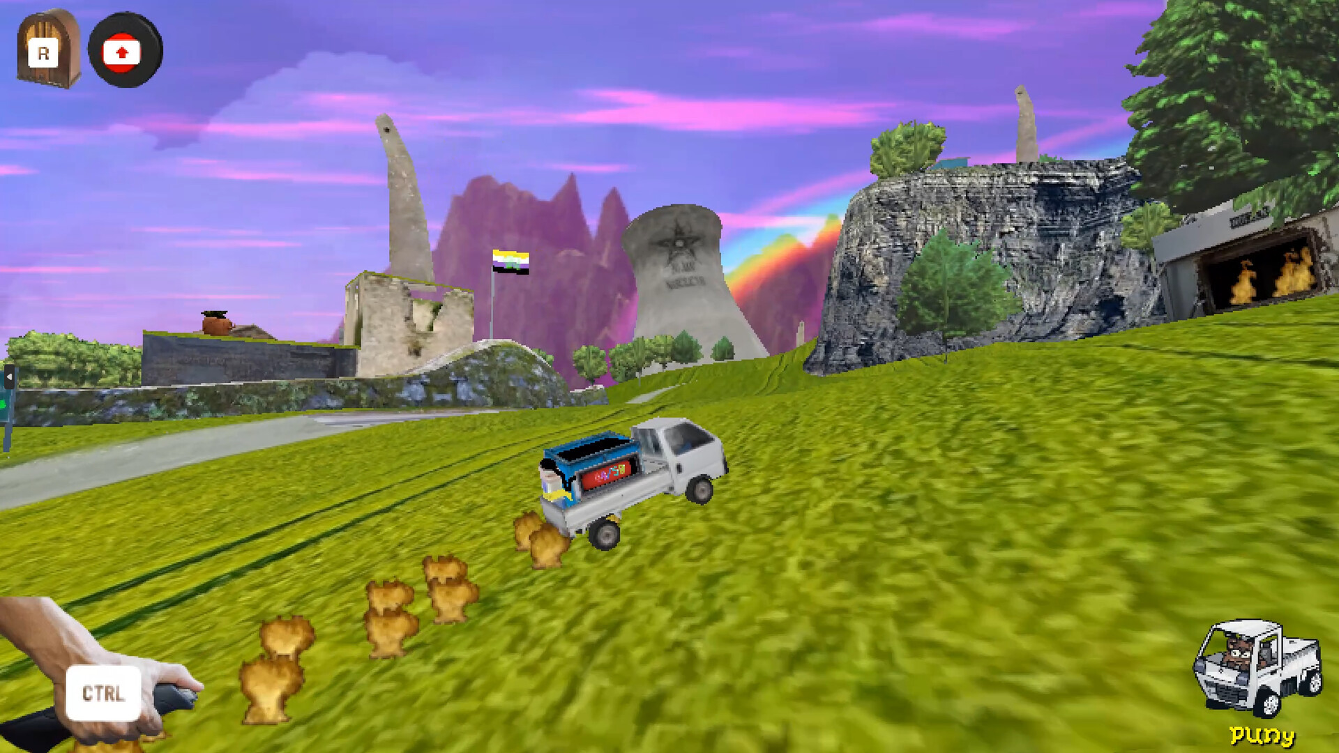 Скриншот: Funi Raccoon Game