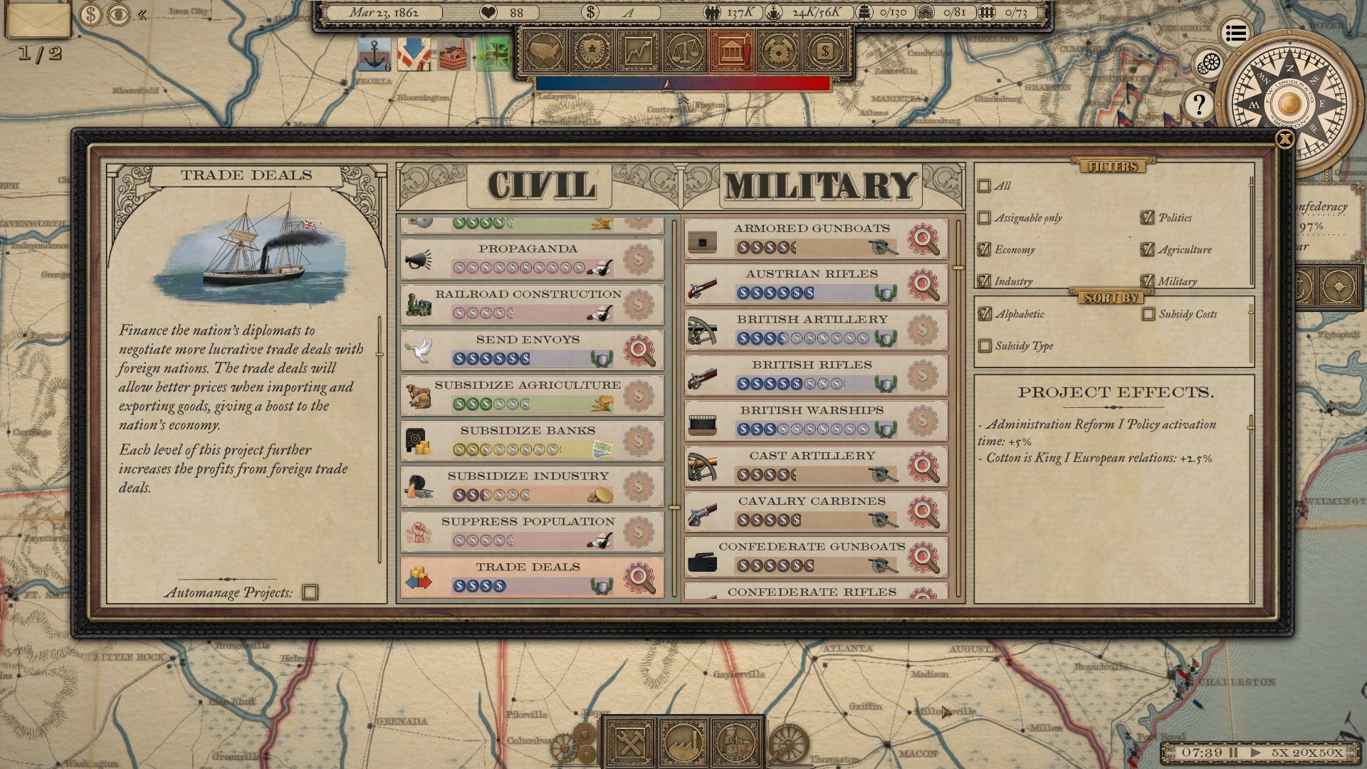 Скриншот 16: Grand Tactician: The Civil War (1861-1865)