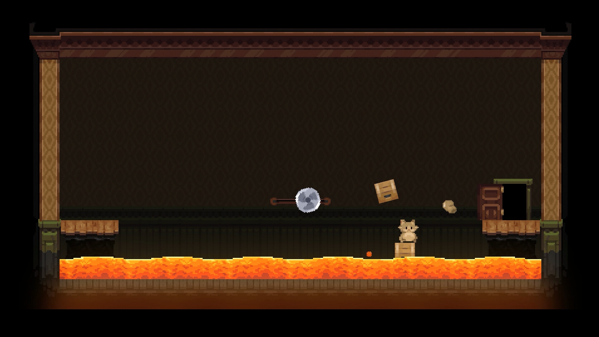 Скриншот: Backrooms Cats and Lava