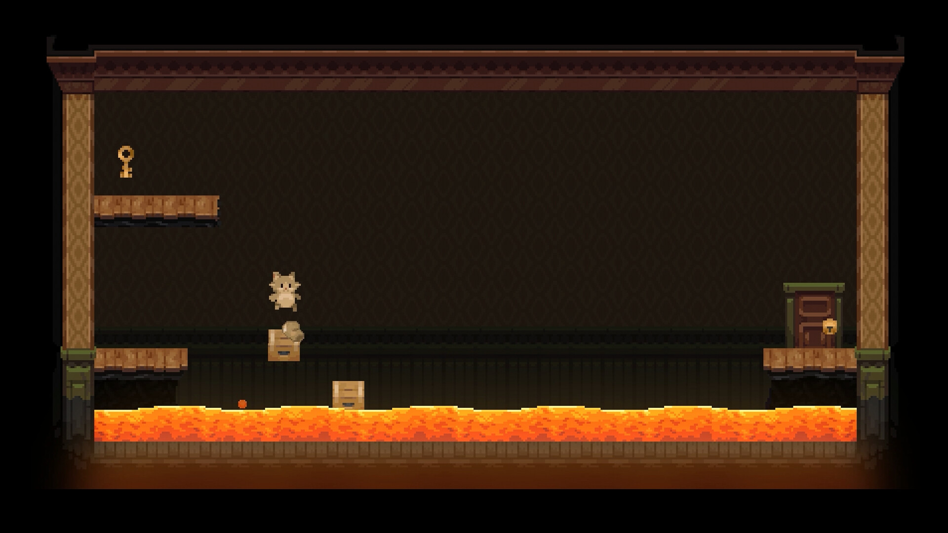 Скриншот: Backrooms Cats and Lava