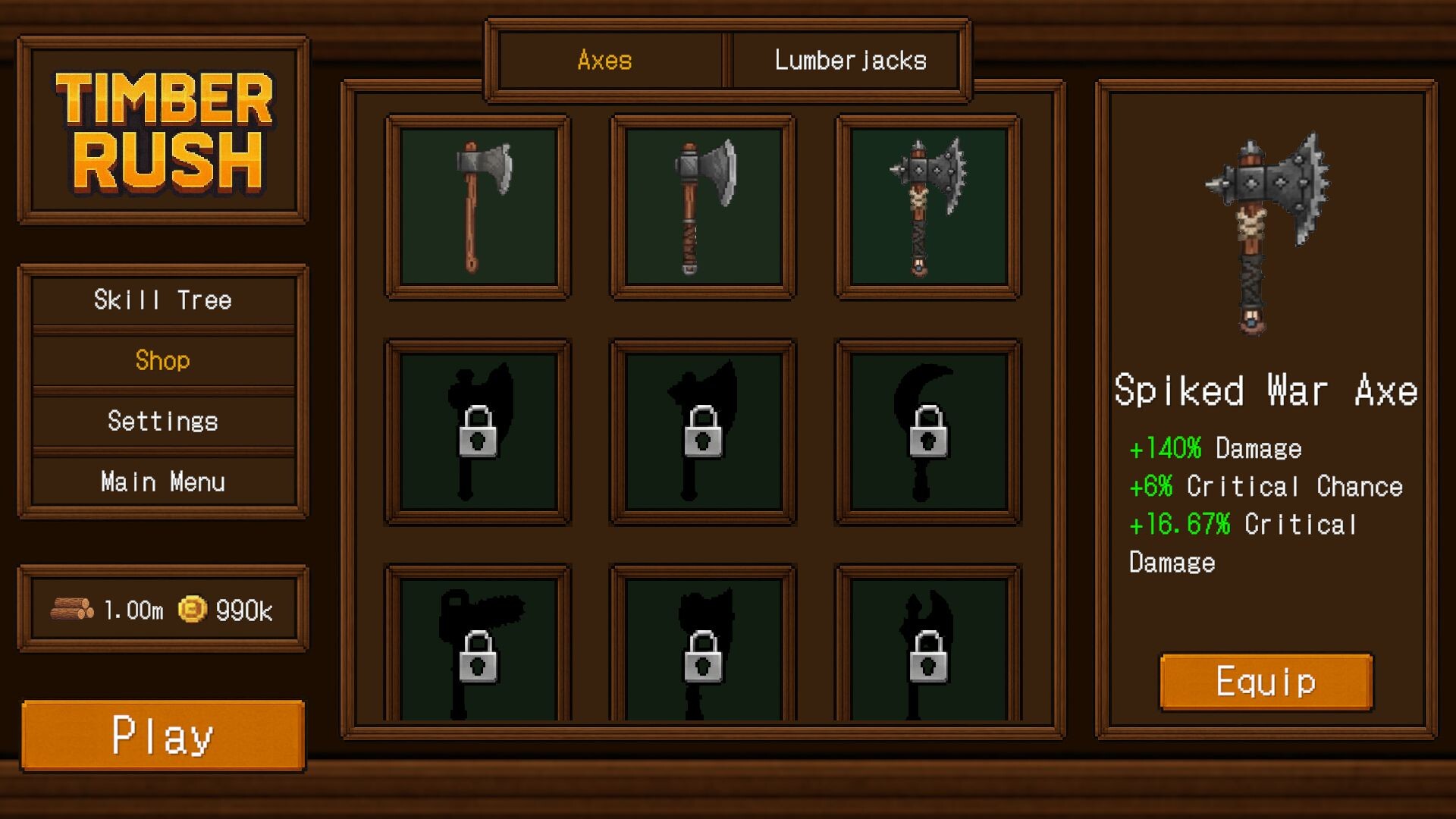 Скриншот: Timber Rush