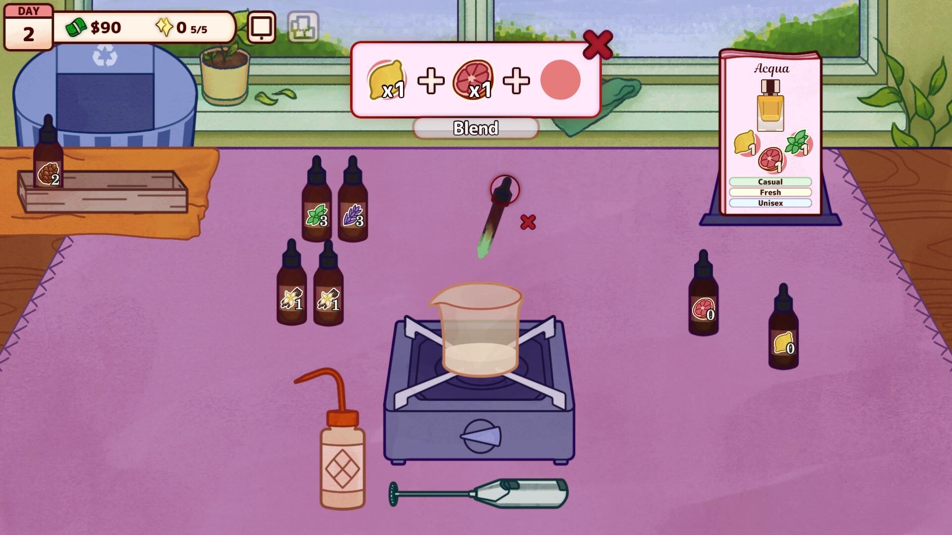 Скриншот: Perfume Atelier