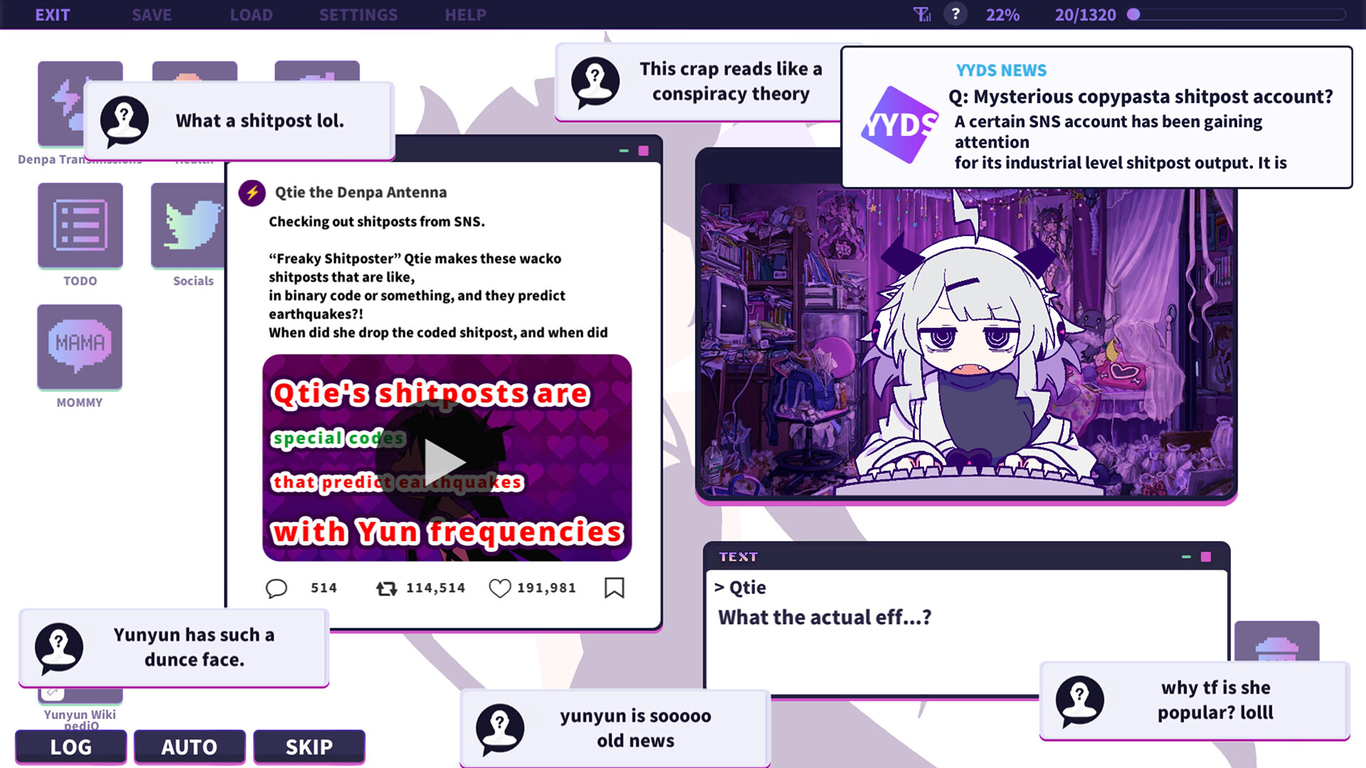 Скриншот: Yunyun Syndrome!? Rhythm Psychosis