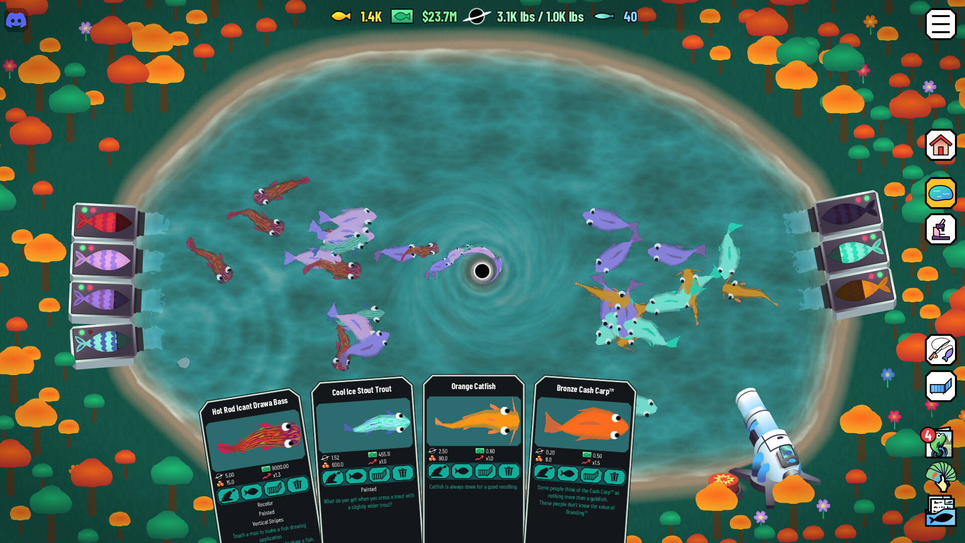 Скриншот: Black Hole Fishing