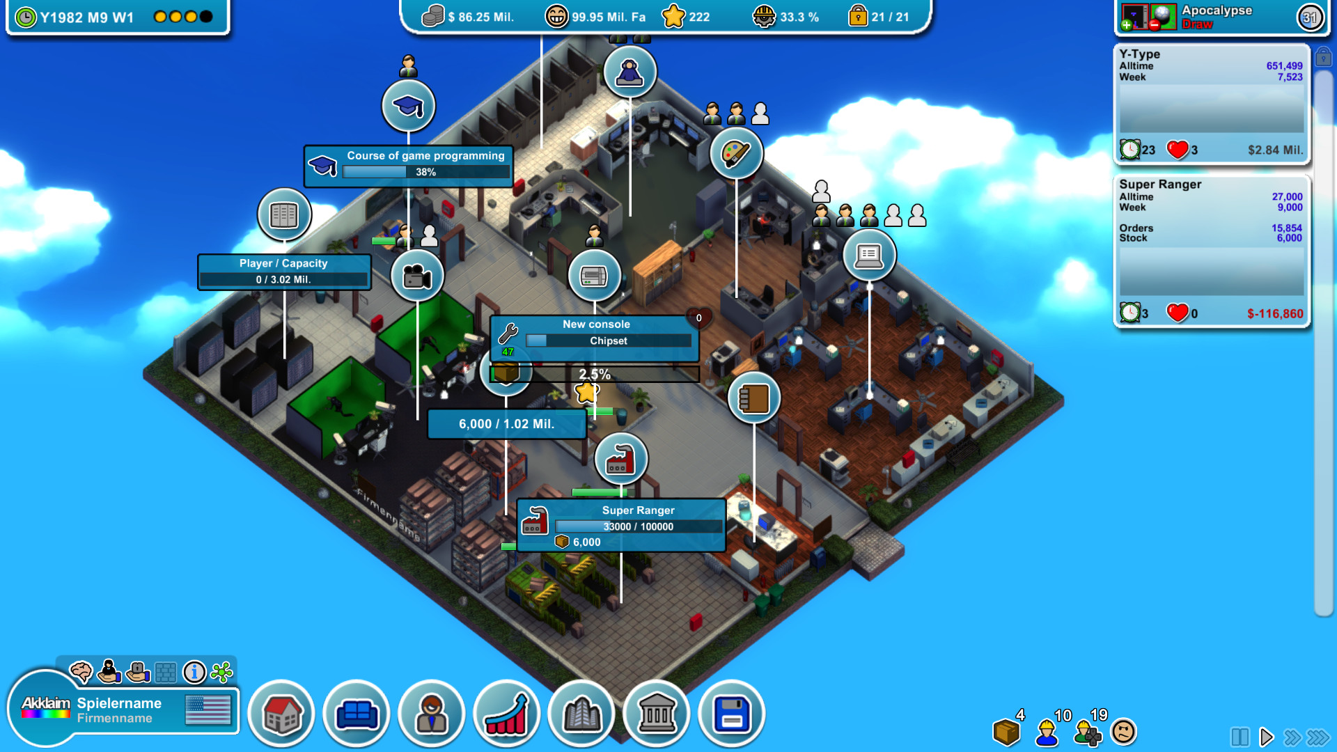 Скриншот: Mad Games Tycoon
