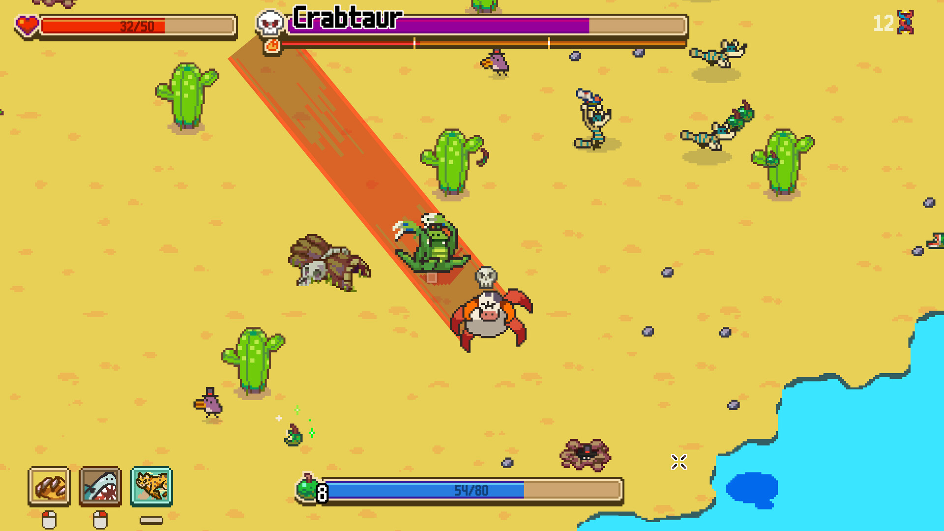 Скриншот: Everything is Crab: The Animal Evolution Roguelite