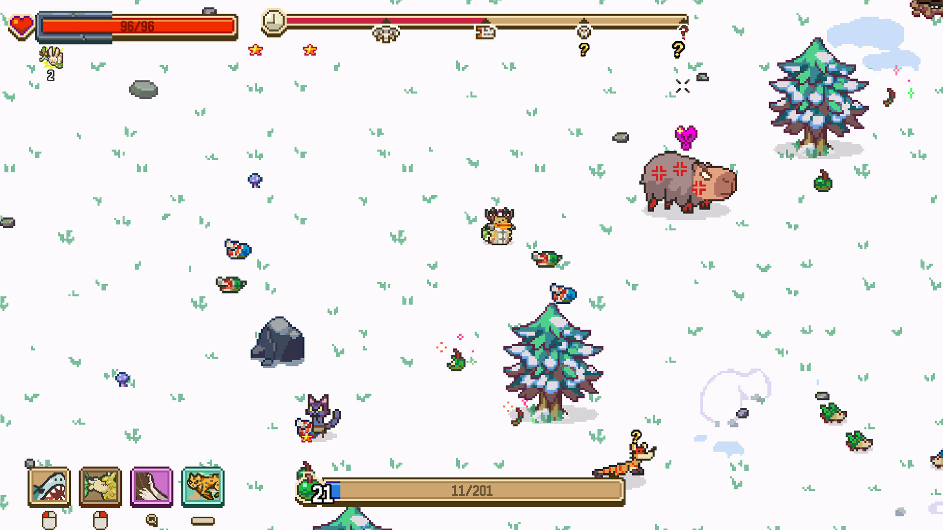 Скриншот: Everything is Crab: The Animal Evolution Roguelite
