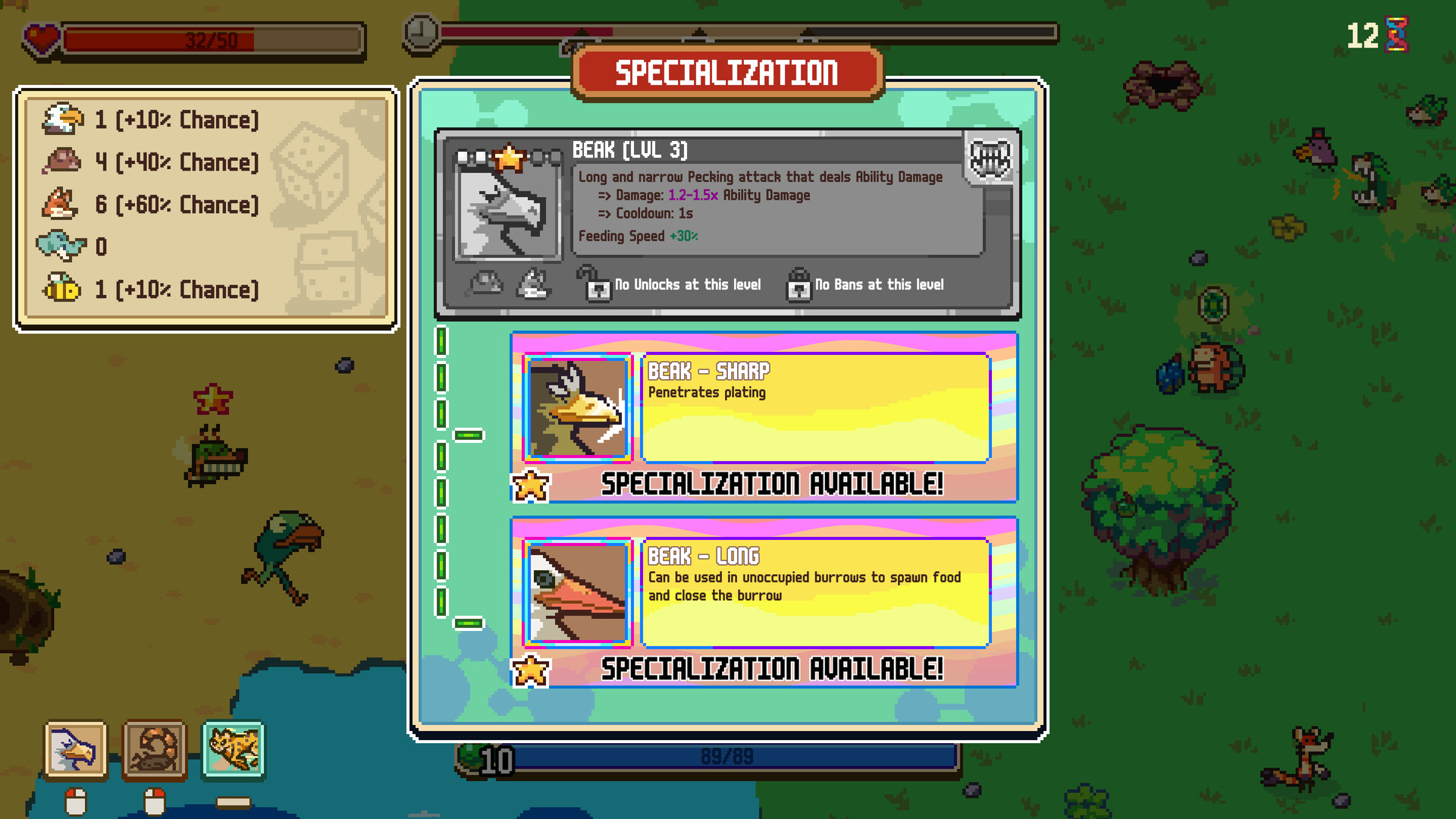 Скриншот 10: Everything is Crab: The Animal Evolution Roguelite