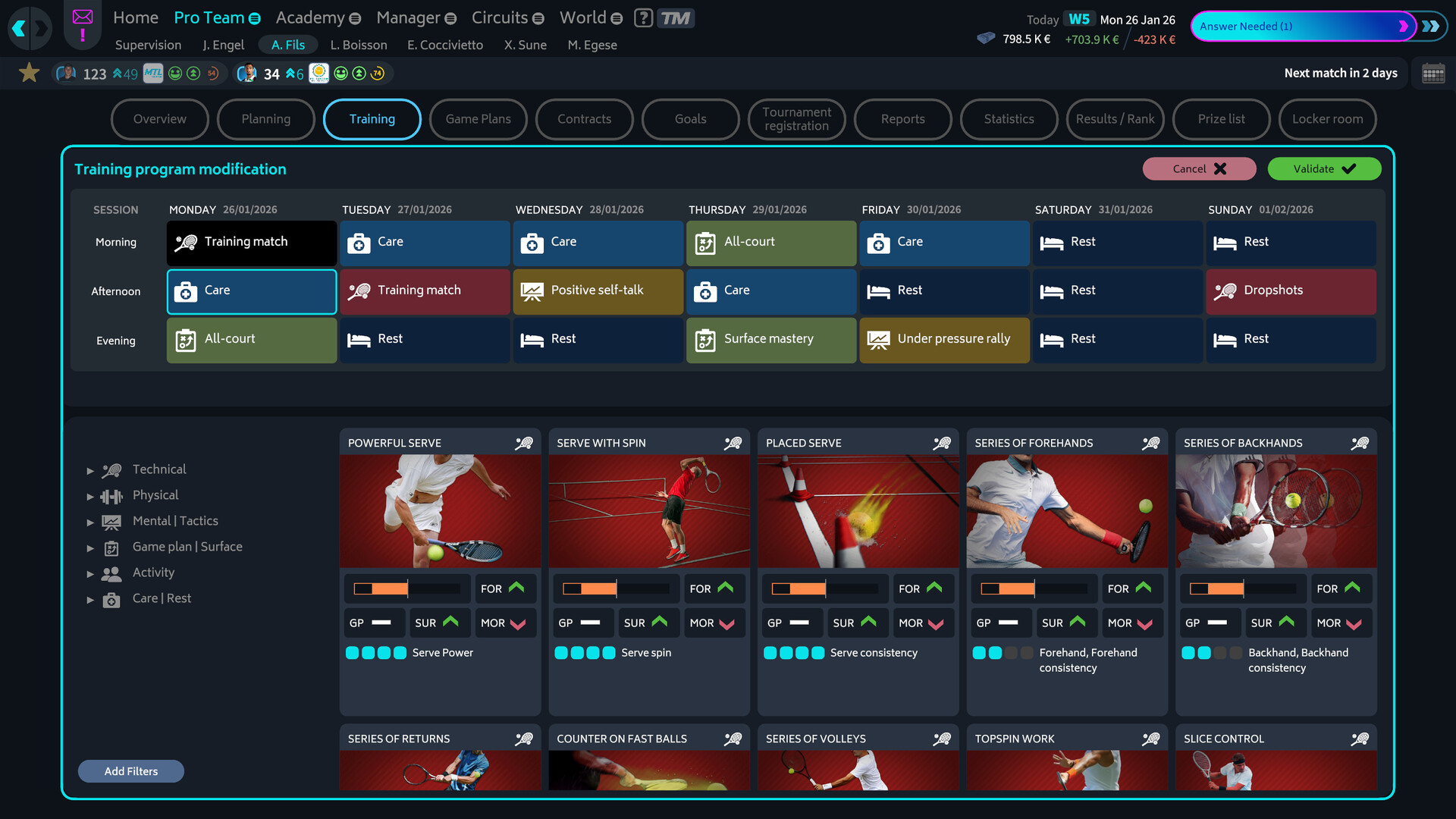 Скриншот 9: Tennis Manager 26