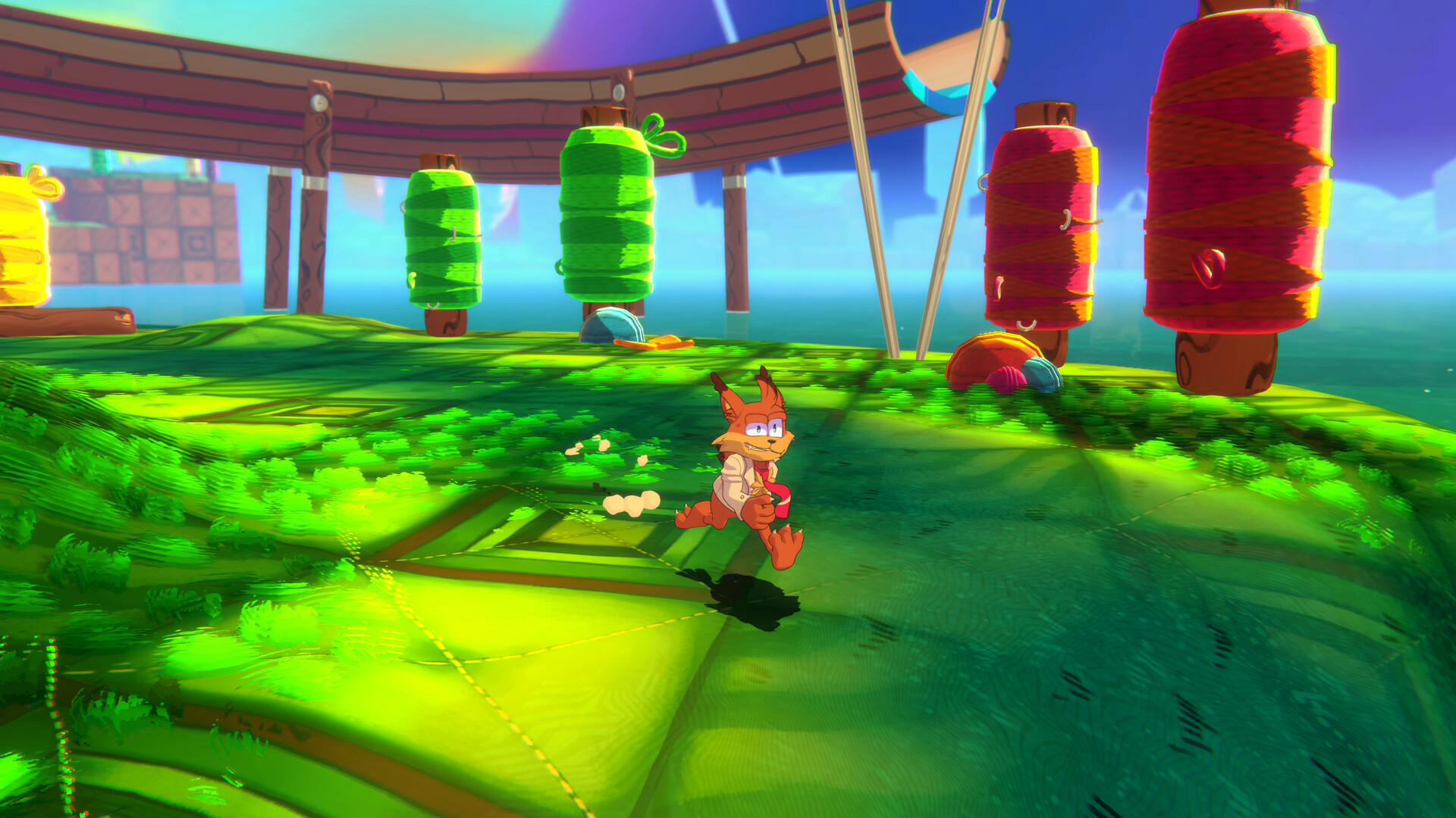 Скриншот: Bubsy 4D