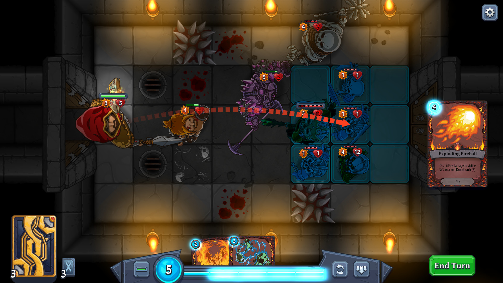 Скриншот: Abalon: Roguelike Tactics CCG