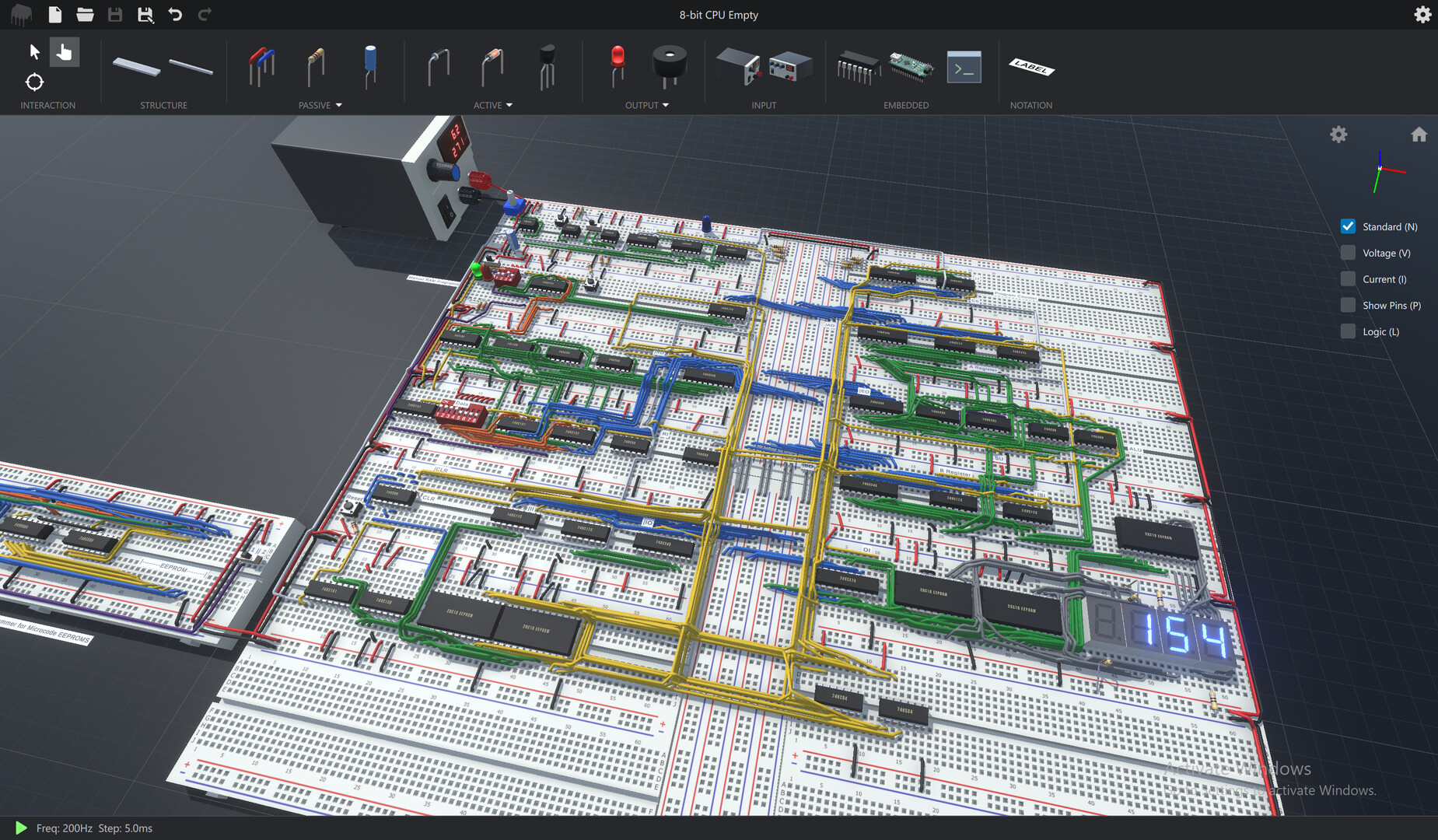 Скриншот: CRUMB Circuit Simulator