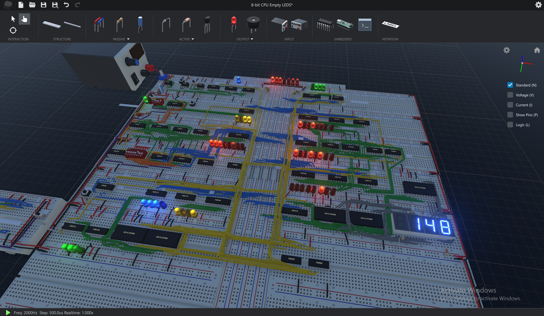 Скриншот: CRUMB Circuit Simulator