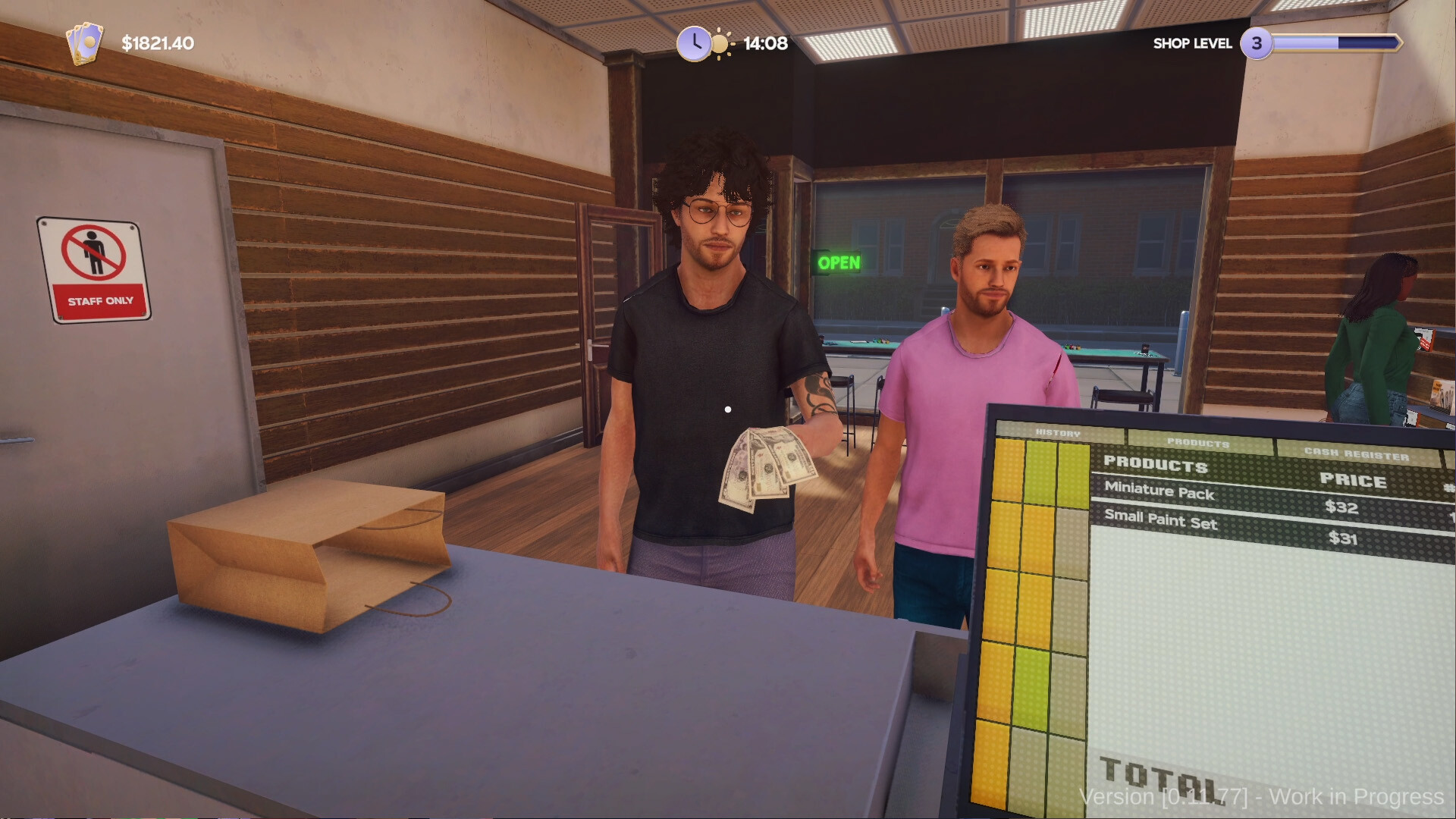 Скриншот: Tabletop Game Shop Simulator