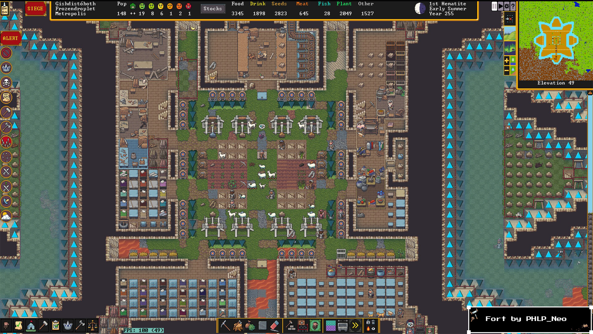 Скриншот: Dwarf Fortress