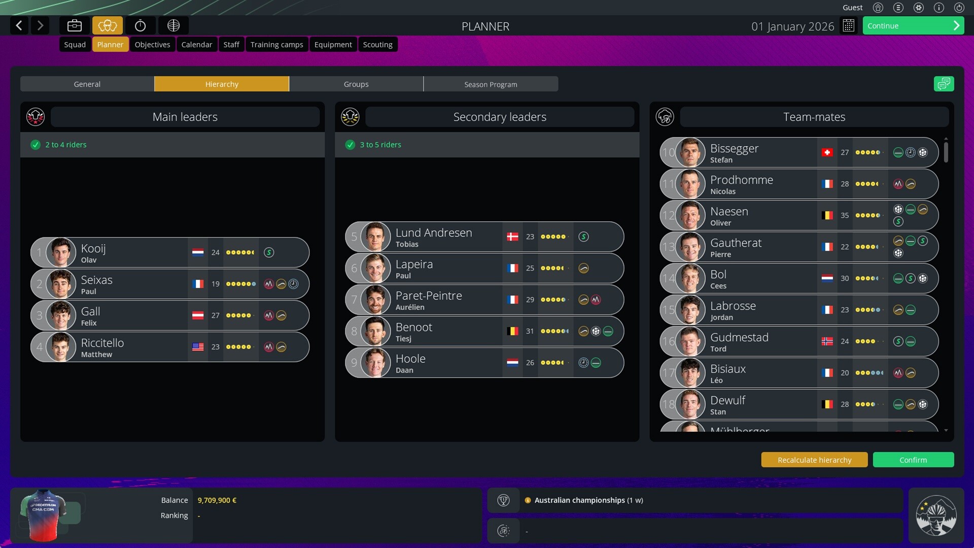 Скриншот: Pro Cycling Manager 26