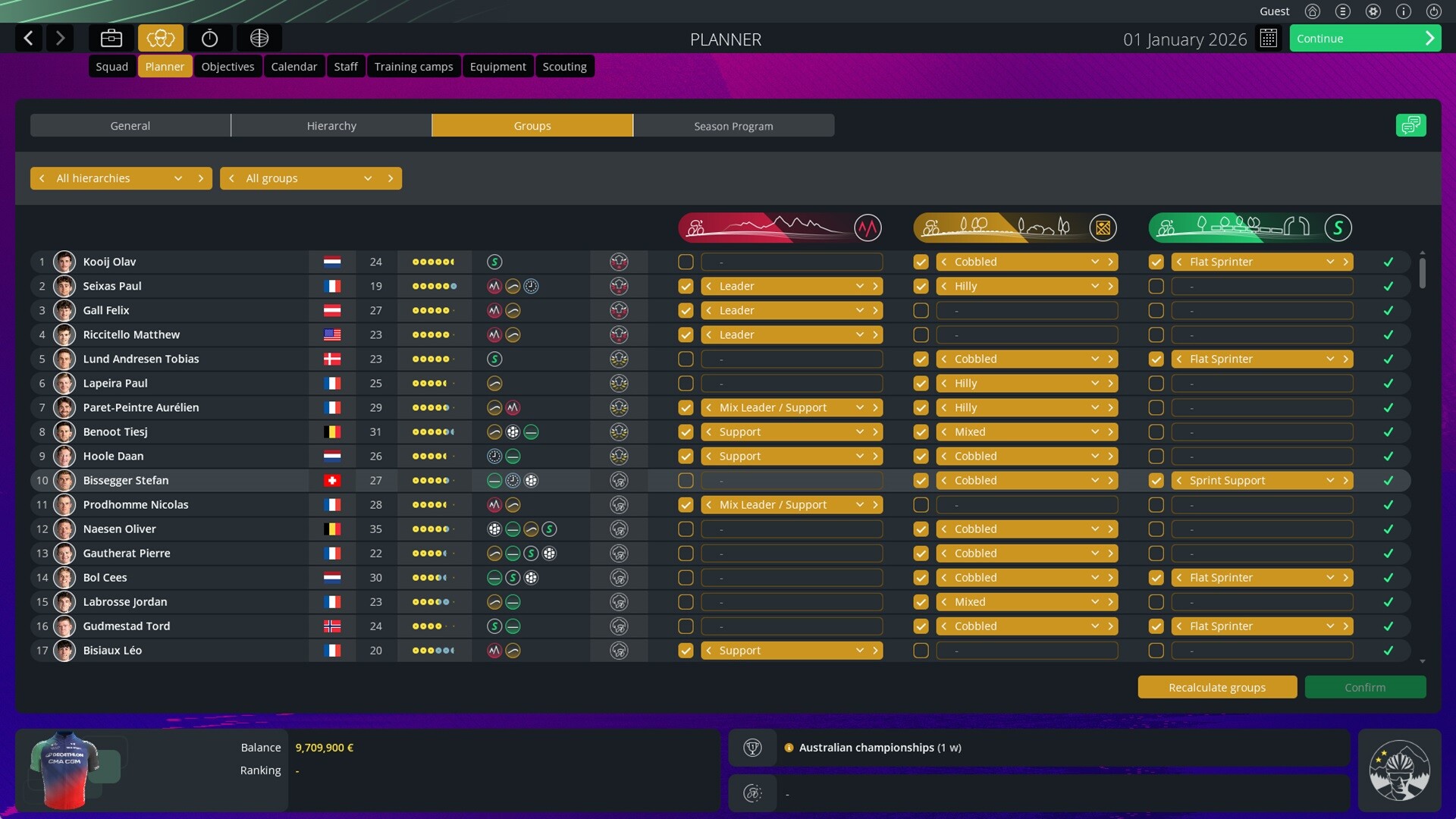Скриншот: Pro Cycling Manager 26