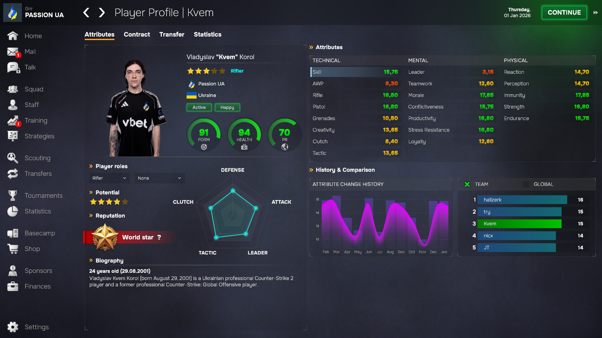 Скриншот 24: Esports Manager 2026
