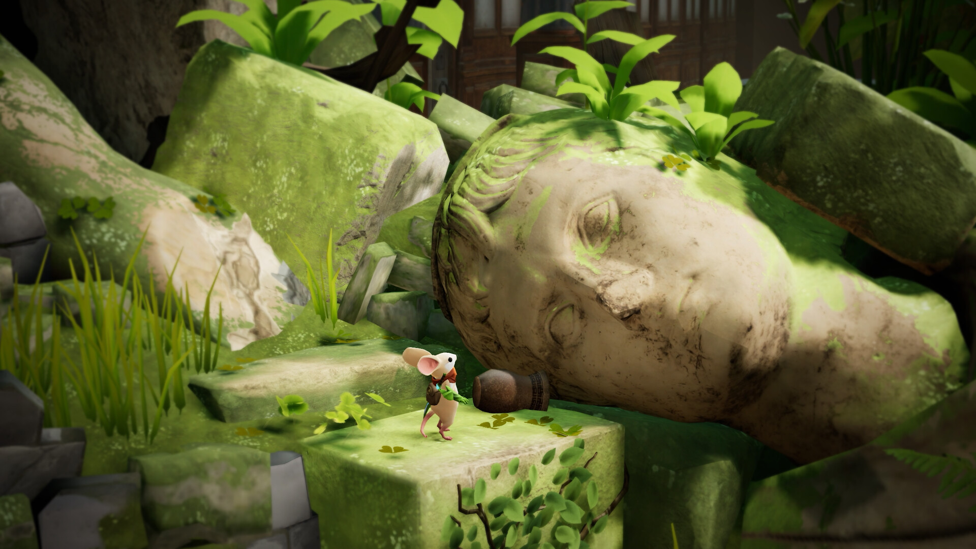 Скриншот: Moss: The Forgotten Relic 