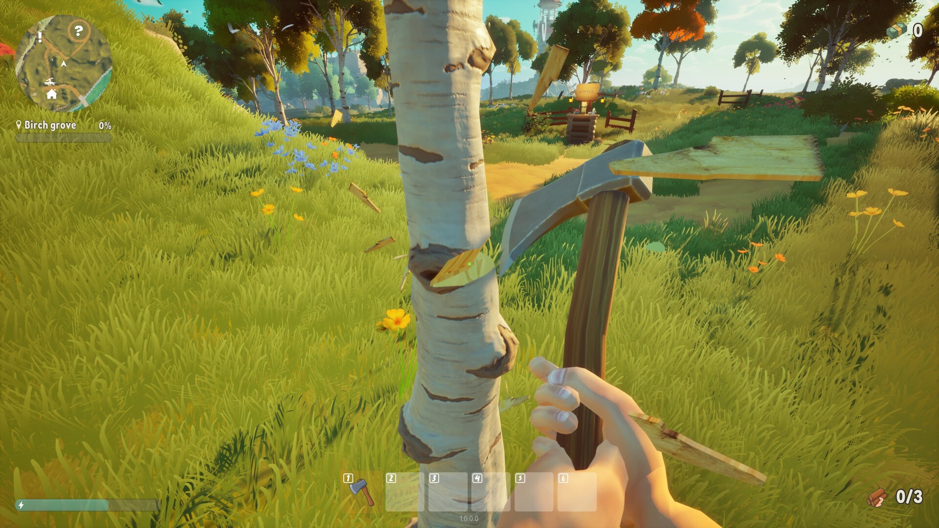 Скриншот: A Game About Chopping Trees