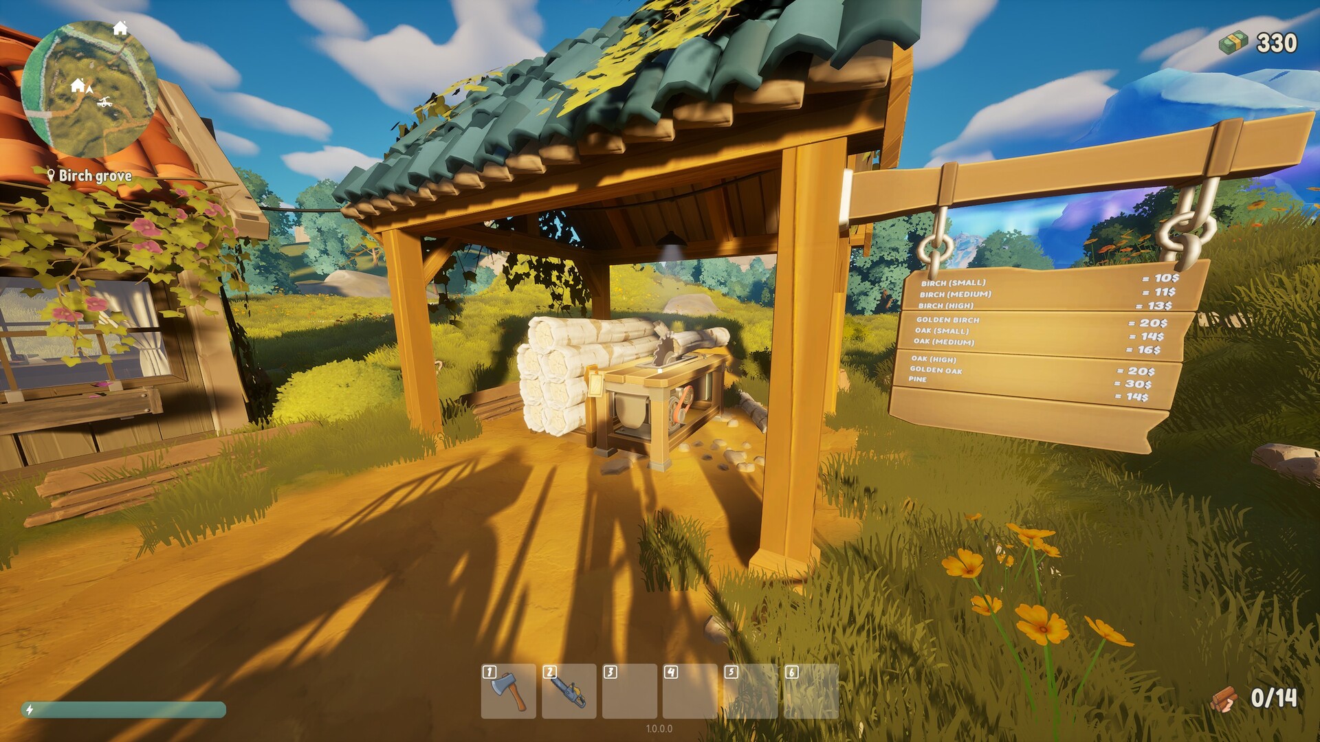 Скриншот: A Game About Chopping Trees