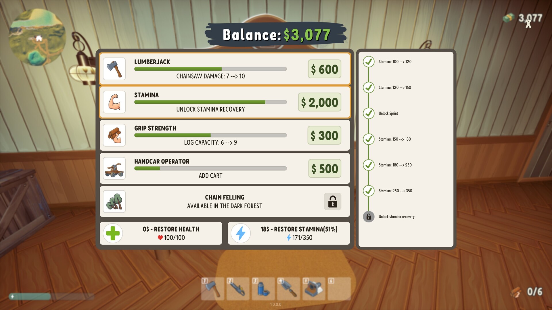 Скриншот: A Game About Chopping Trees