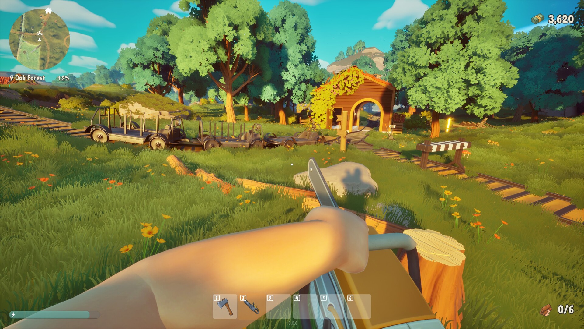 Скриншот: A Game About Chopping Trees